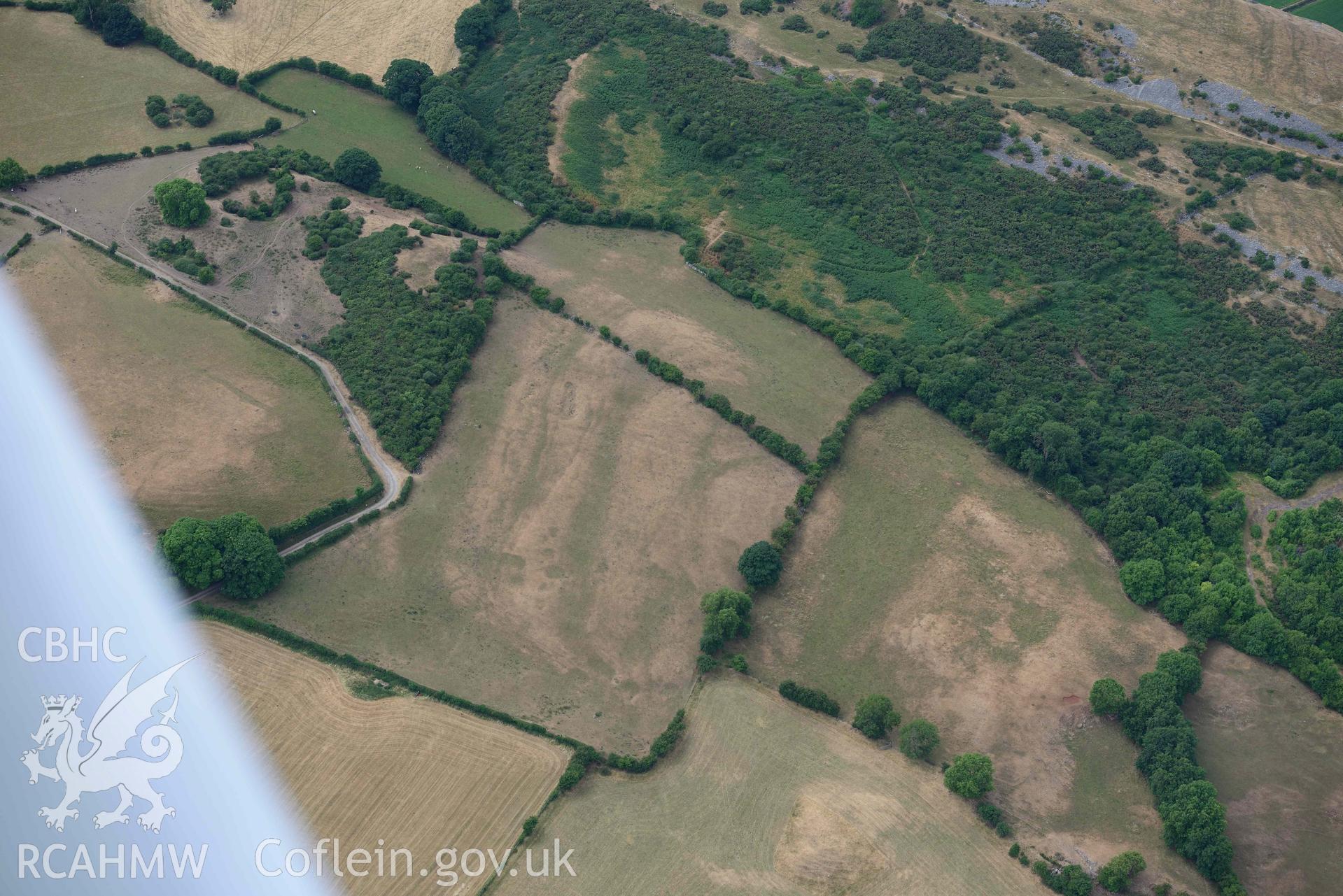 Moel Hiraddug. Oblique aerial photograph taken during the Royal Commission