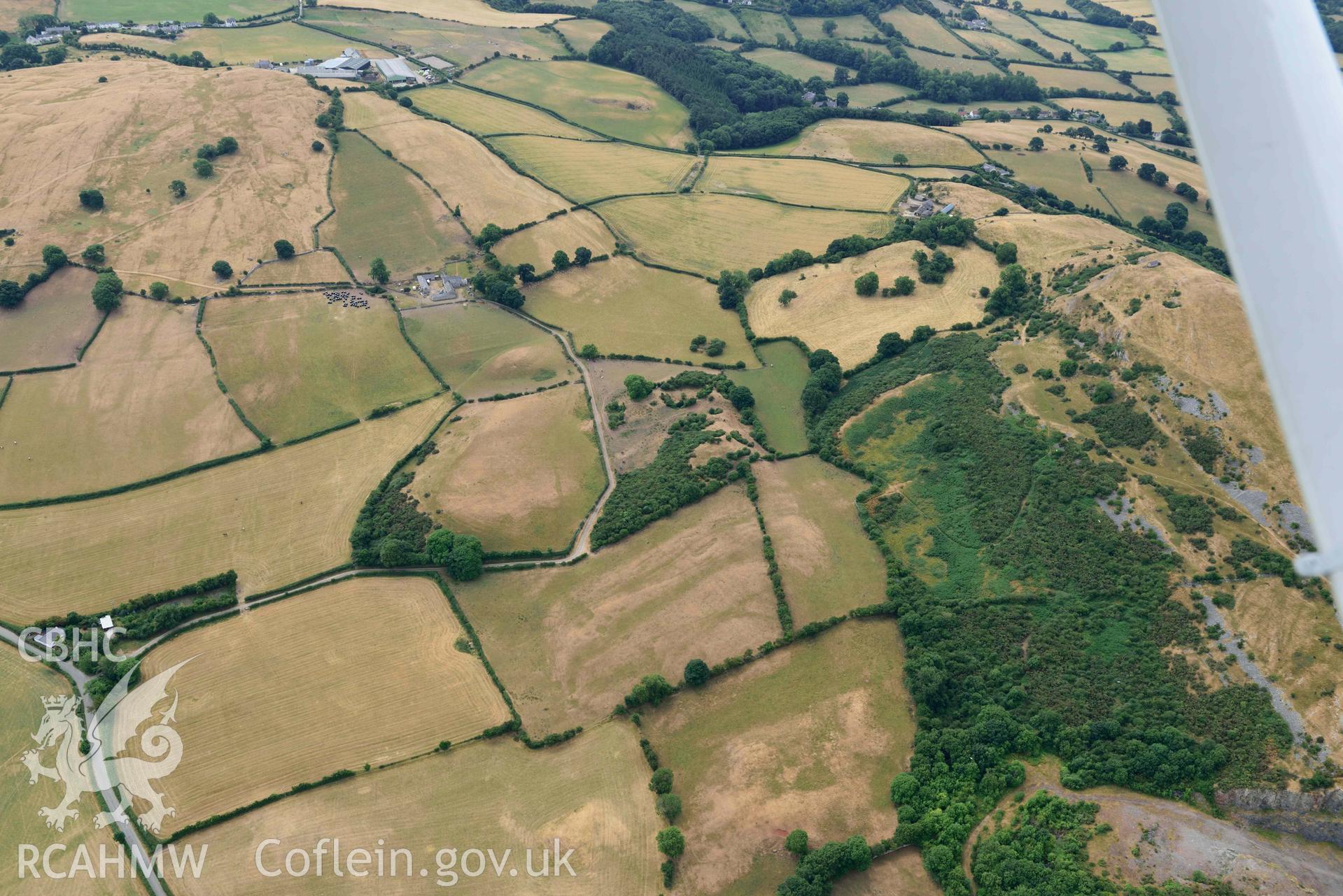 Moel Hiraddug. Oblique aerial photograph taken during the Royal Commission