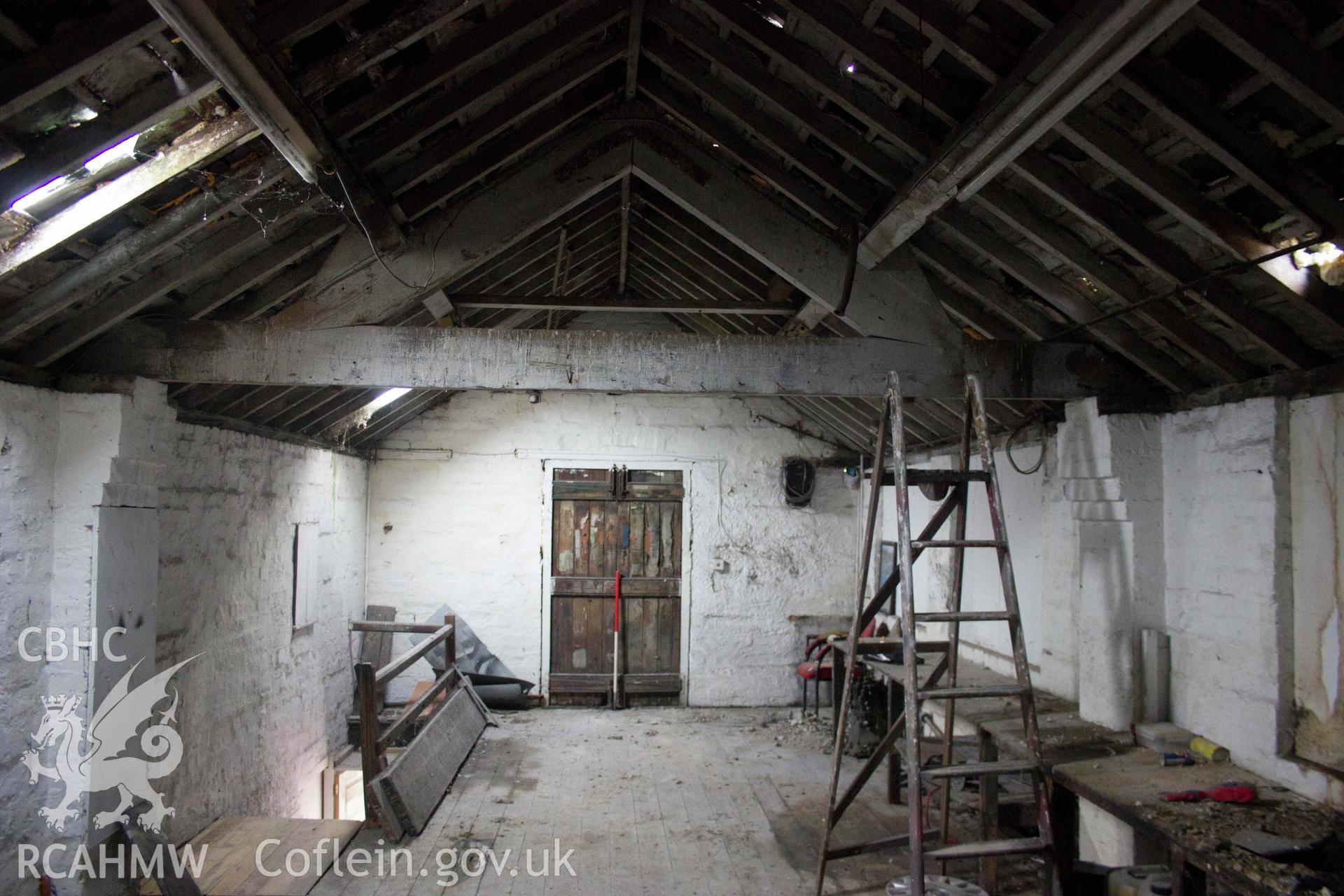 Photograph from a Photographic Historic Building Record for Holywell Tyre Centre, Rue St Gregoire, Holywell, carried out by Aeon Archaeology in 2024. Report no: 0458. Project code A0471.1.