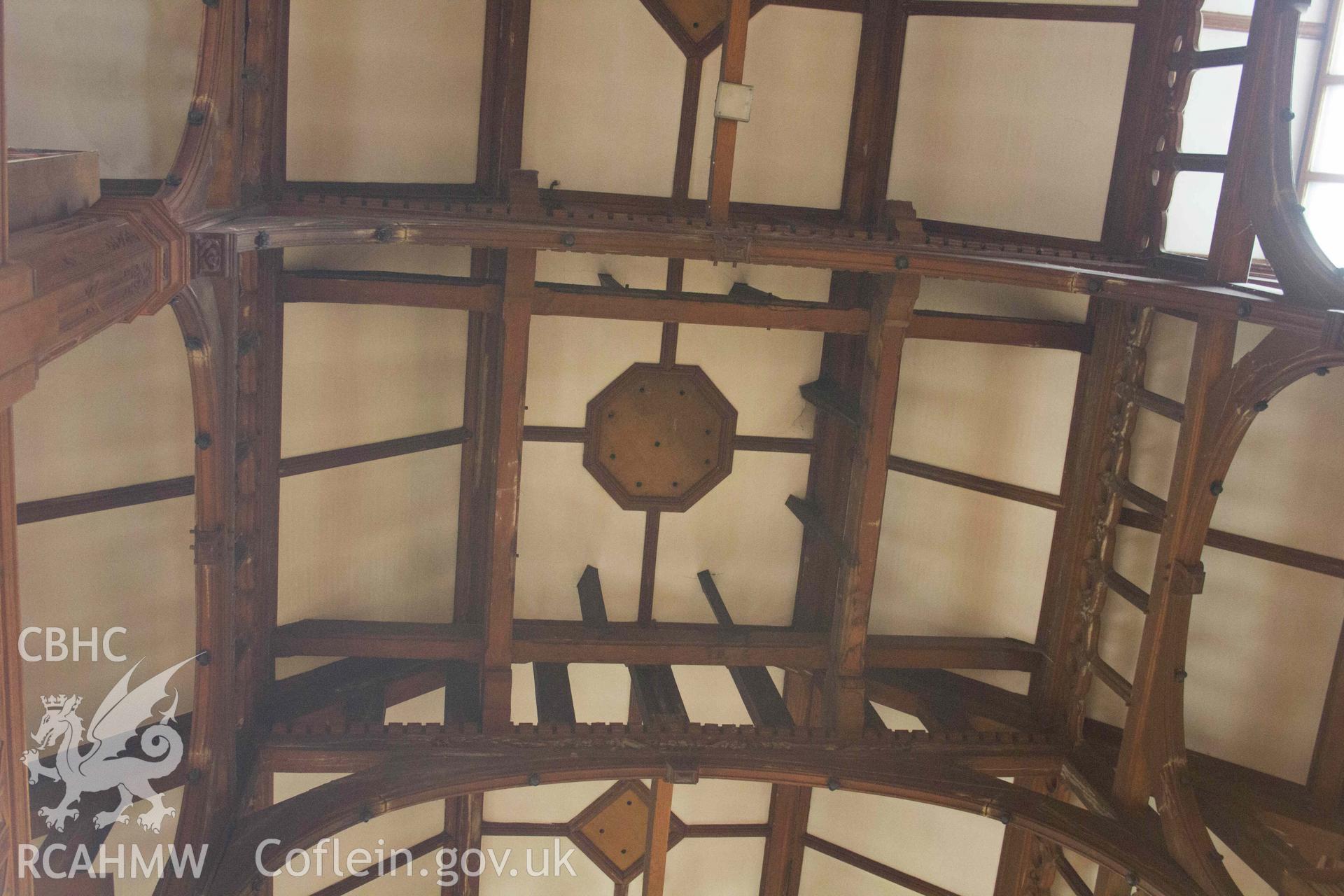 Photograph from a  Historic Building Record Level 2 survey of the tower porch and cellar, for Gladstone's / St Deiniol’s Library, Church Lane, Hawarden, Report no: 0473. Project code A0488.2.