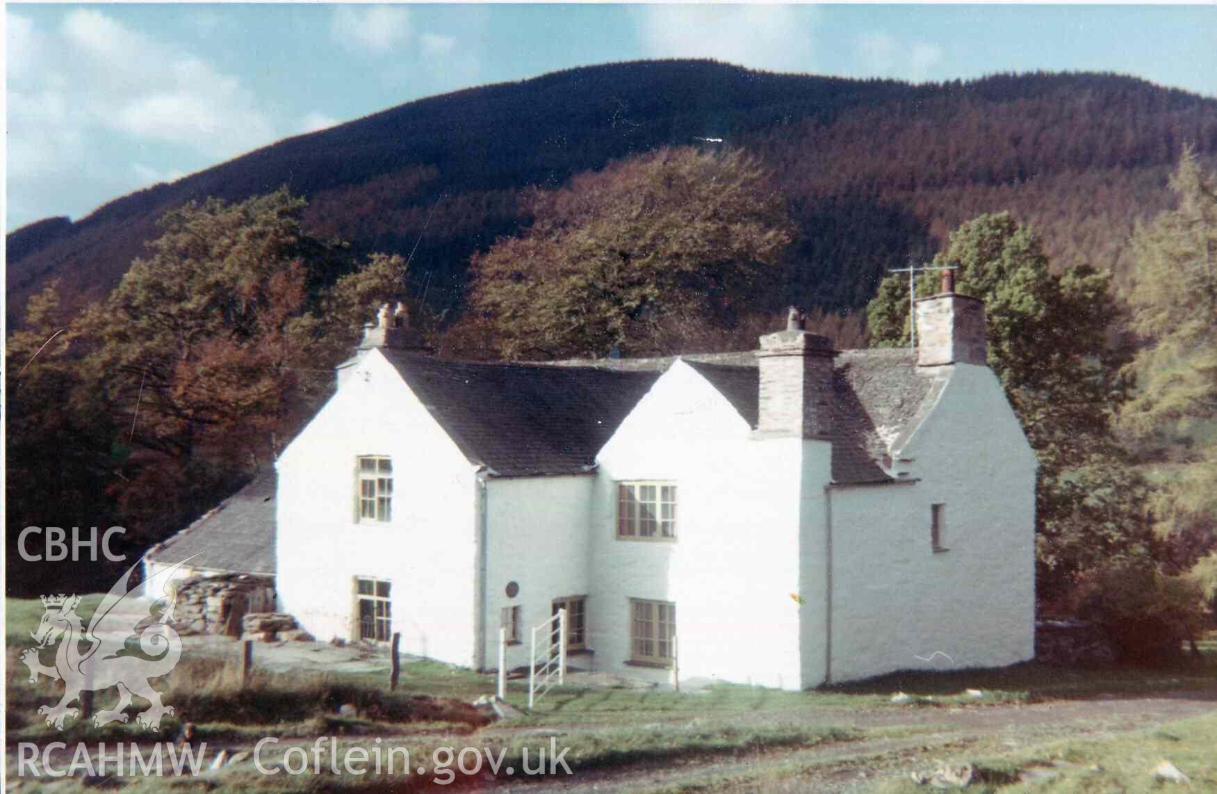 General view of Hafod Dwyryd house. Photographed by Ronald and Joan Adams in the early 1970s.