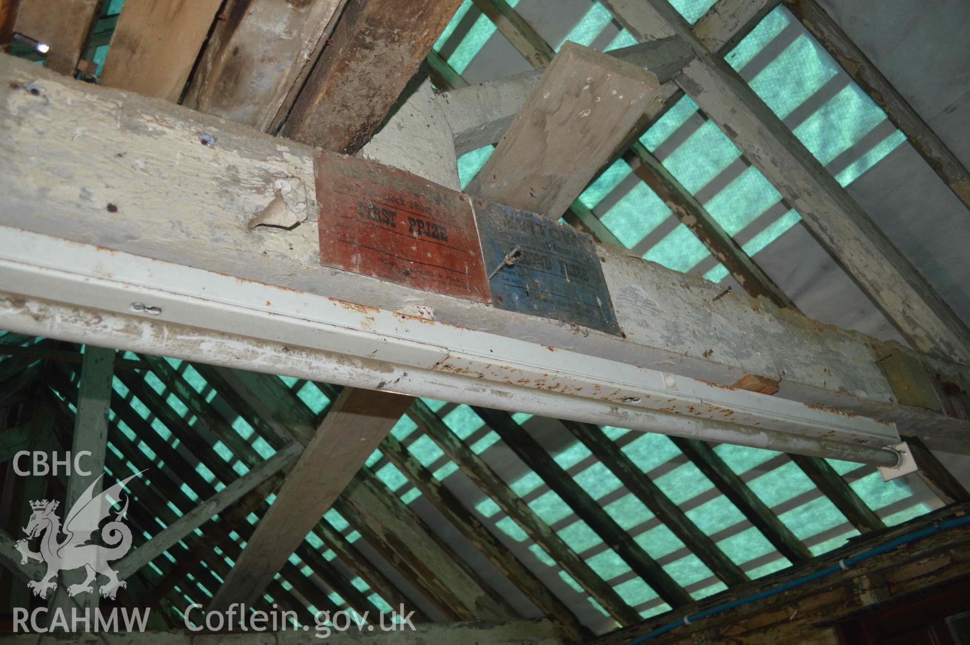 Photograph from a Historic Building Recording of Lower Gwestydd, Aberbechan, carried out by Clwyd-Powys Archaeological Trust in 2022. Project no. 2618.