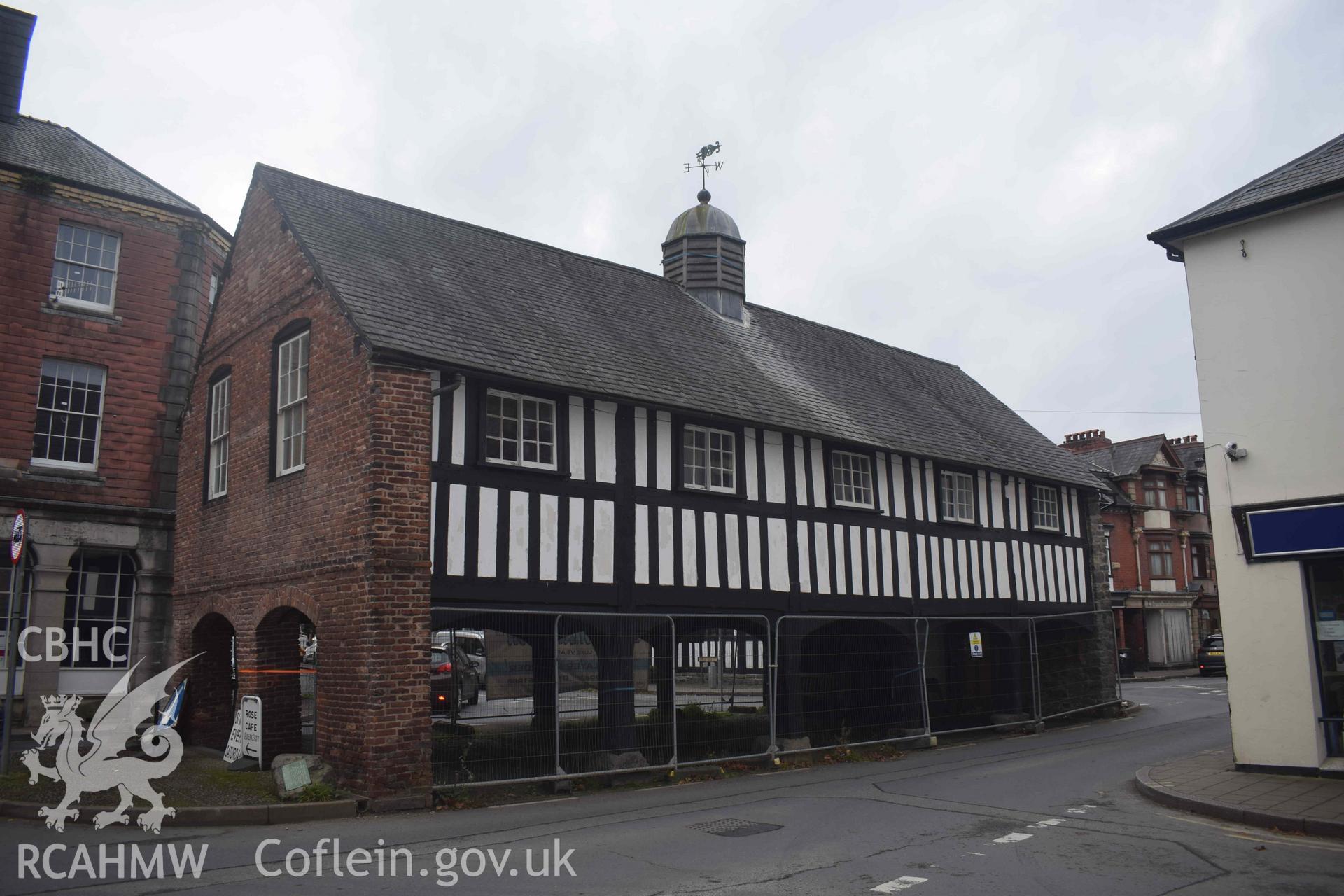 Photograph from a Photographic Survey of The Old Market Hall, Llanidloes, carried out by Clwyd-Powys Archaeological Trust in 2023. Project no. 2740.