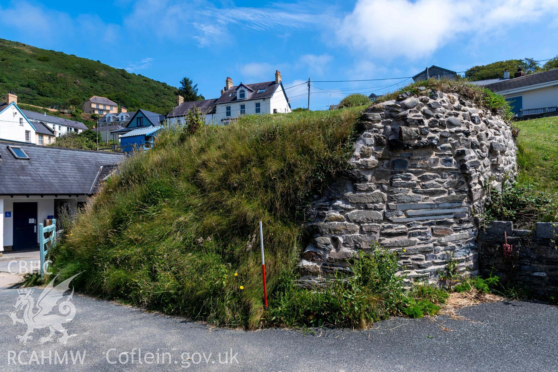 Lime Kiln 2, Tresaith. View from the north (with scale).