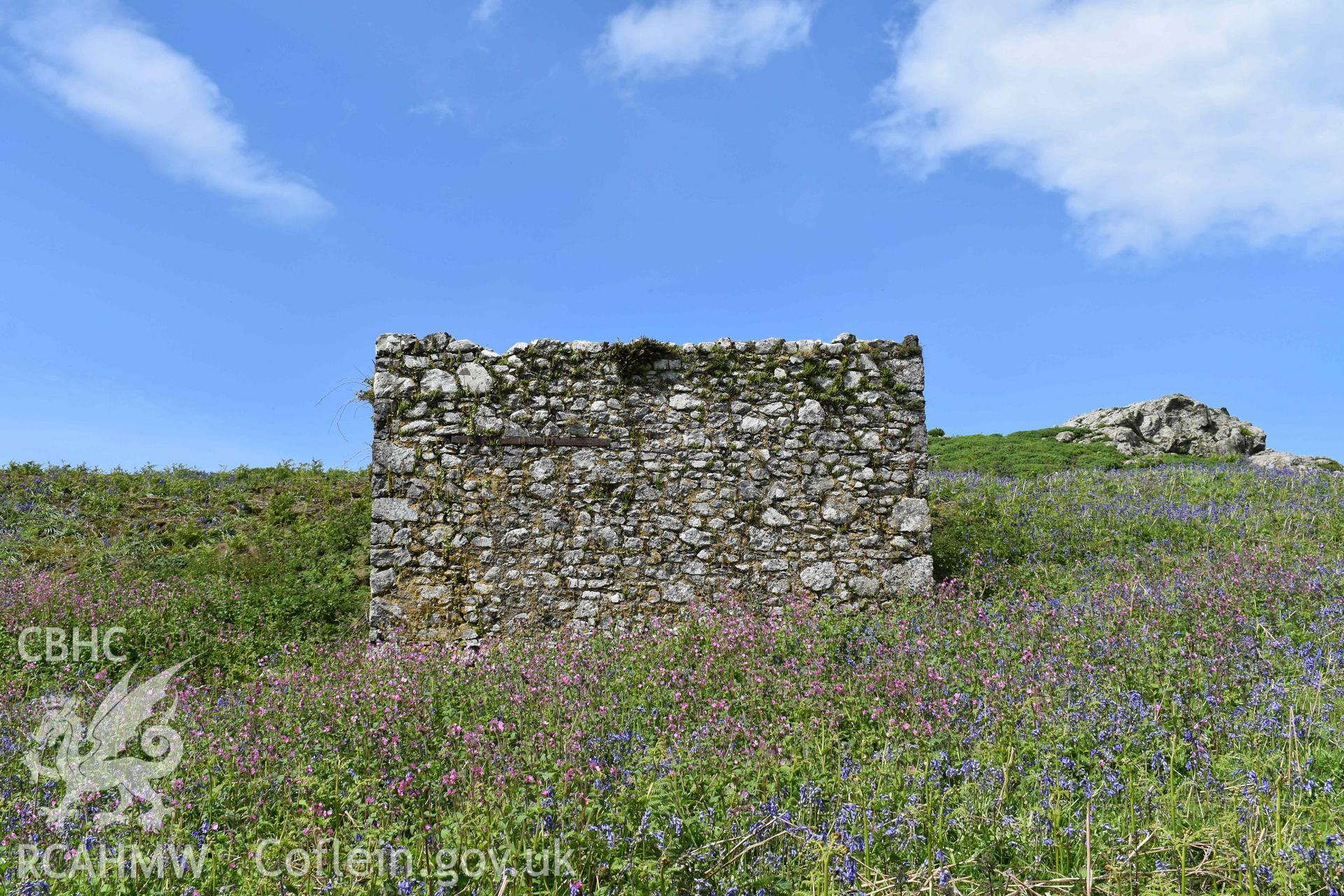 Skomer Lime Kiln 1, looking west, on 16/05/2024.