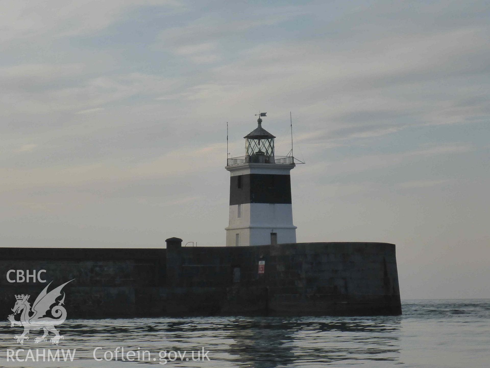 Holyhead Breakwater Lighthouse viewed from the south on 16/07/2024.