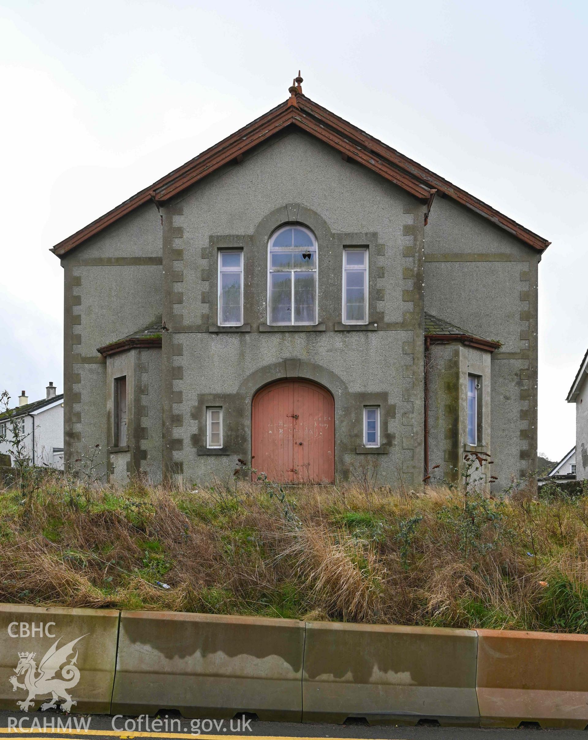 Ebeneser (2) Welsh Independent Chapel - View of the front of the chapel, taken from North