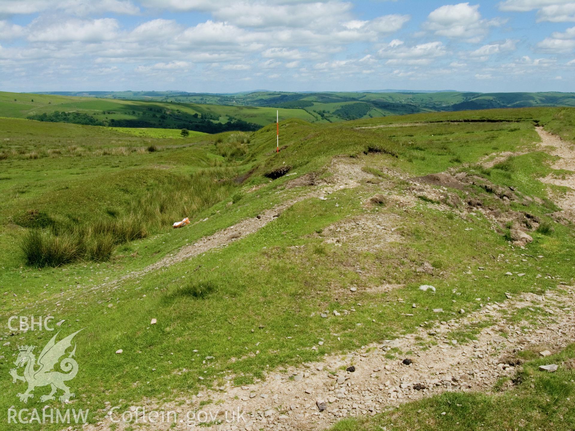 view looking NE from top of ridge.