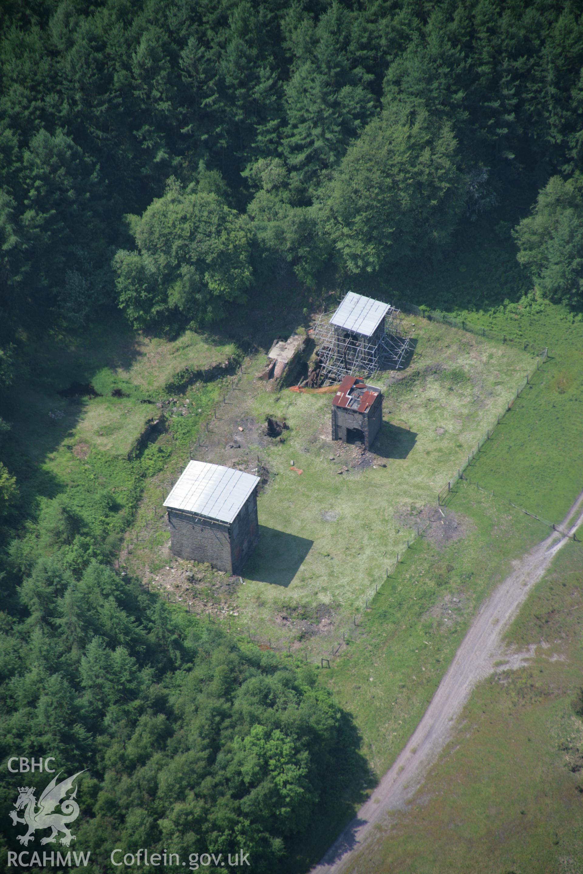 RCAHMW colour oblique aerial photograph of Glyn Pits, Pontypool, from the north-east. Taken on 09 June 2006 by Toby Driver.