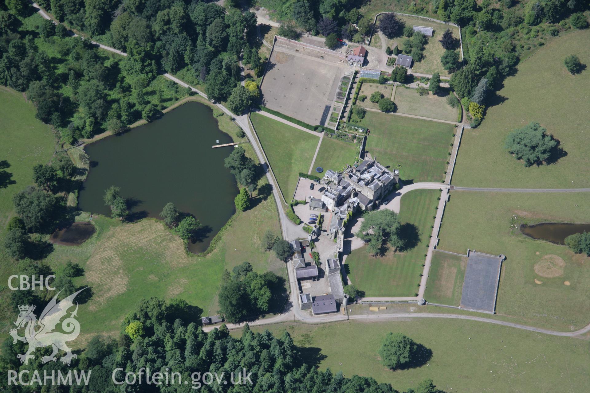 RCAHMW colour oblique aerial photograph of Stanage Park Estate. Taken on 13 July 2006 by Toby Driver.