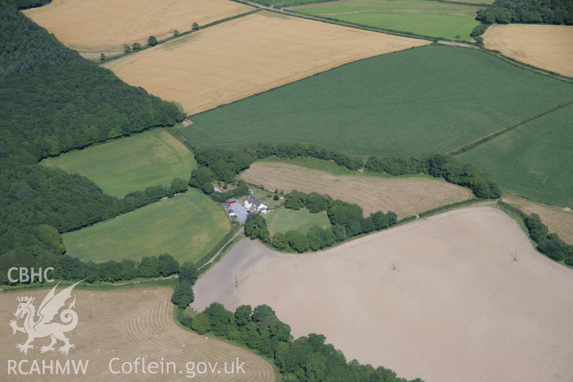 RCAHMW colour oblique aerial photograph of Park Rath Enclosure. Taken on 24 July 2006 by Toby Driver.