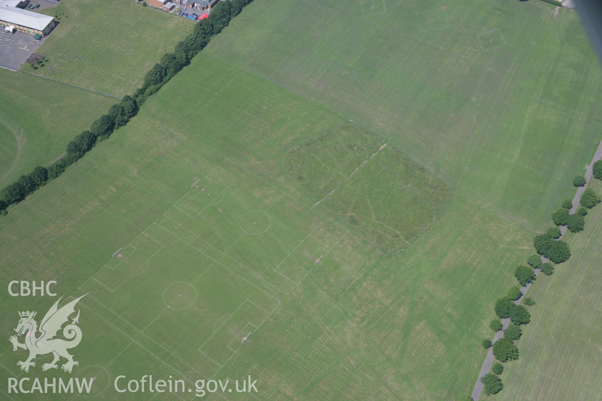 RCAHMW colour oblique photograph of Ely Roman villa. Taken by Toby Driver on 29/06/2006.