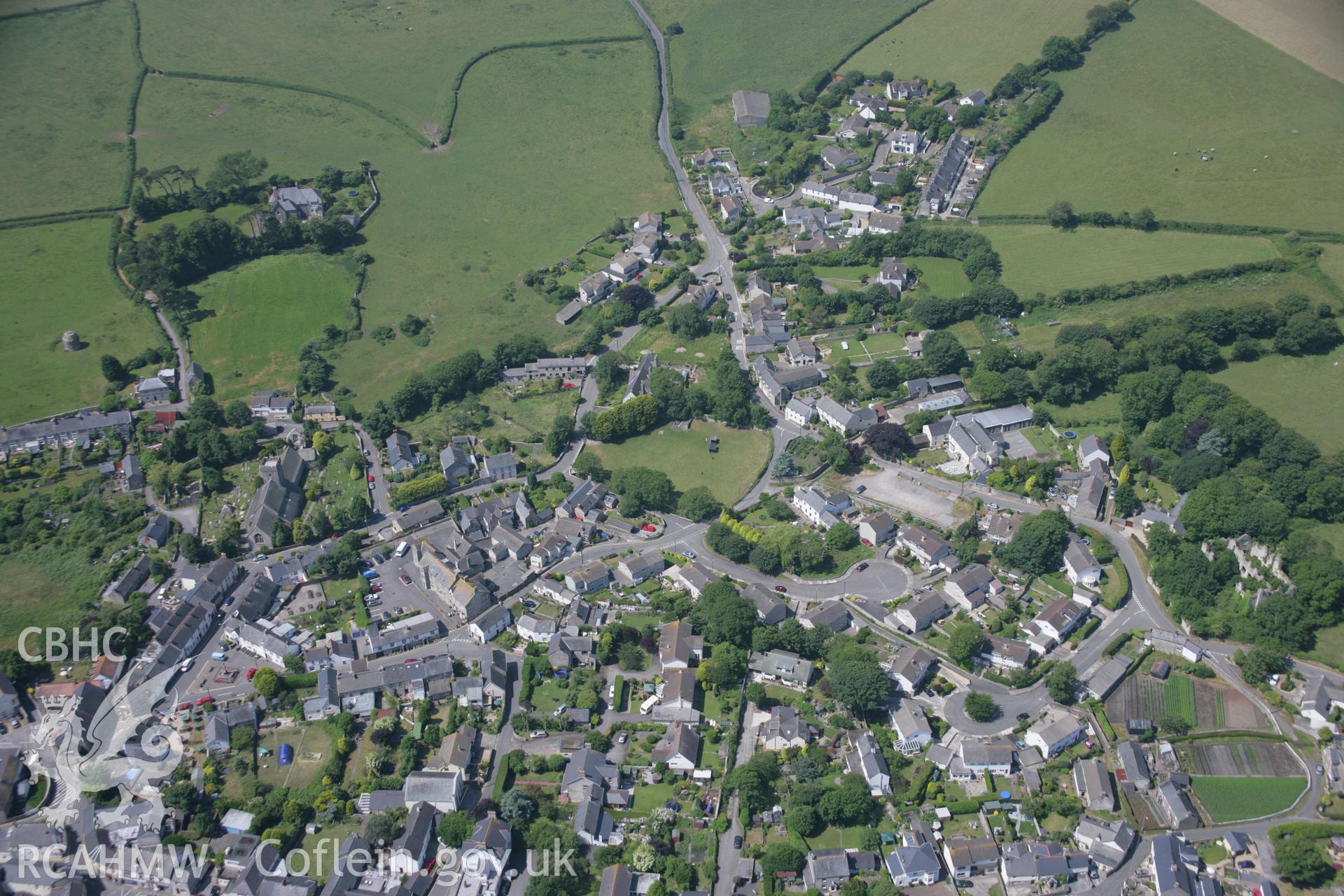 RCAHMW colour oblique photograph of Llantwit Major. Taken by Toby Driver on 29/06/2006.