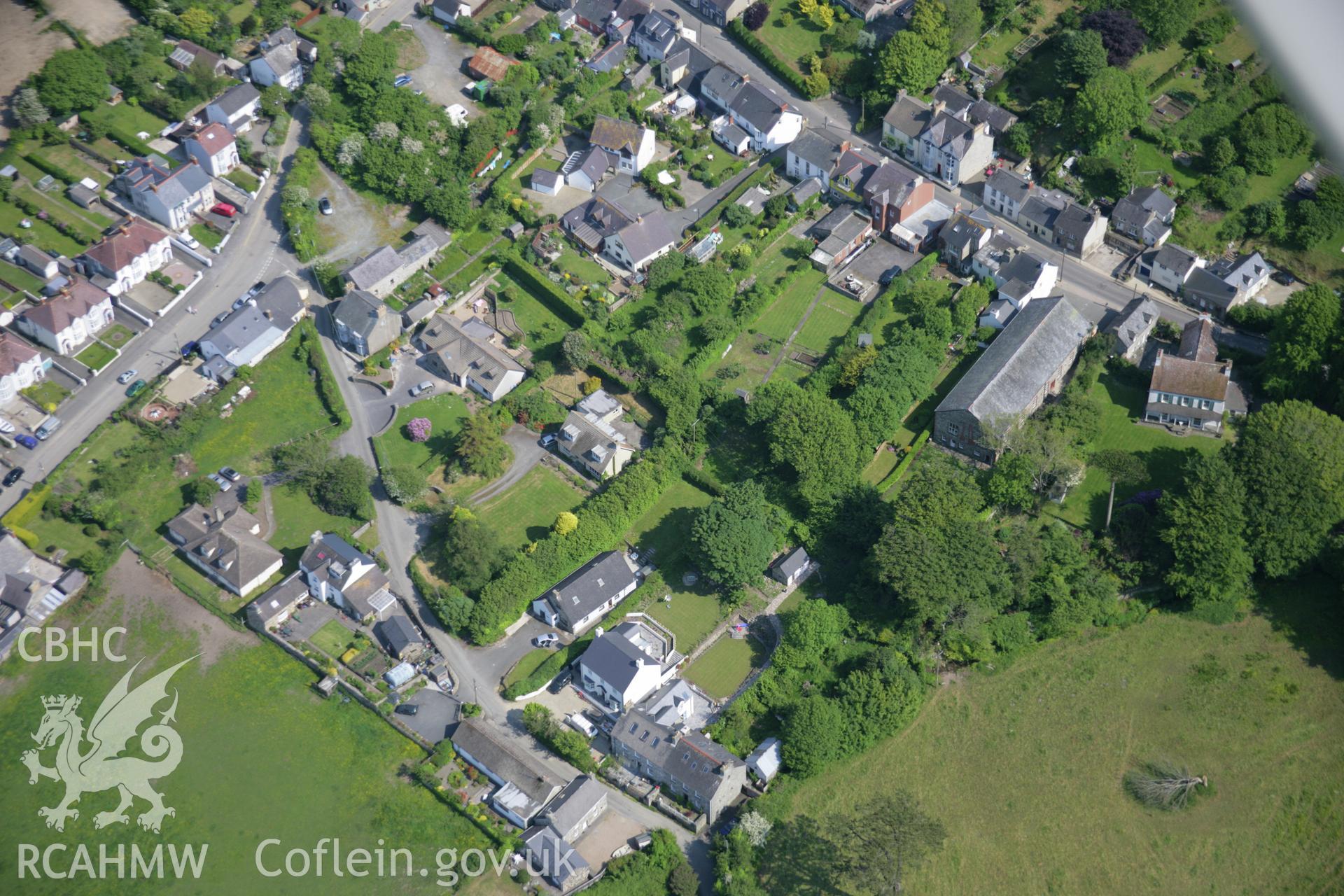 RCAHMW colour oblique aerial photograph of Newport Medieval Kilns, viewed from the north-west. Taken on 08 June 2006 by Toby Driver.