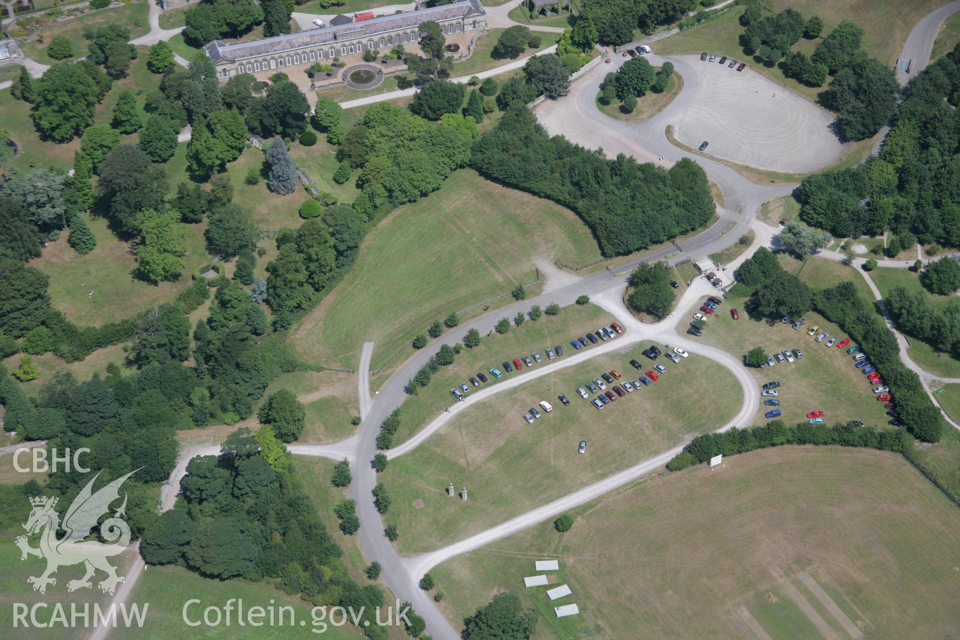 RCAHMW colour oblique aerial photograph of Margam Country Park. Taken on 24 July 2006 by Toby Driver.