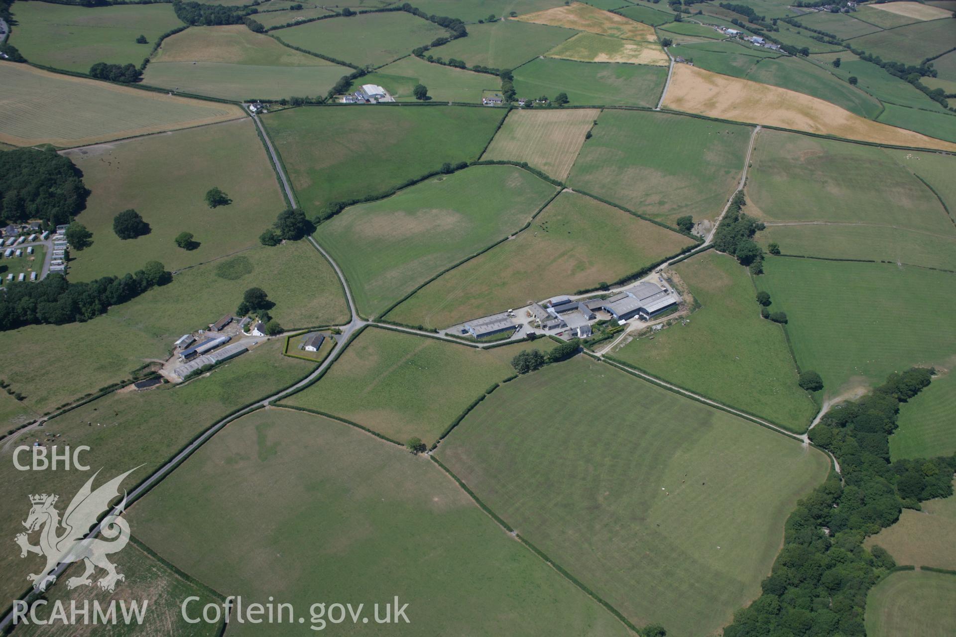 RCAHMW colour oblique aerial photograph of Brenan Roman Road Section. Taken on 17 July 2006 by Toby Driver.