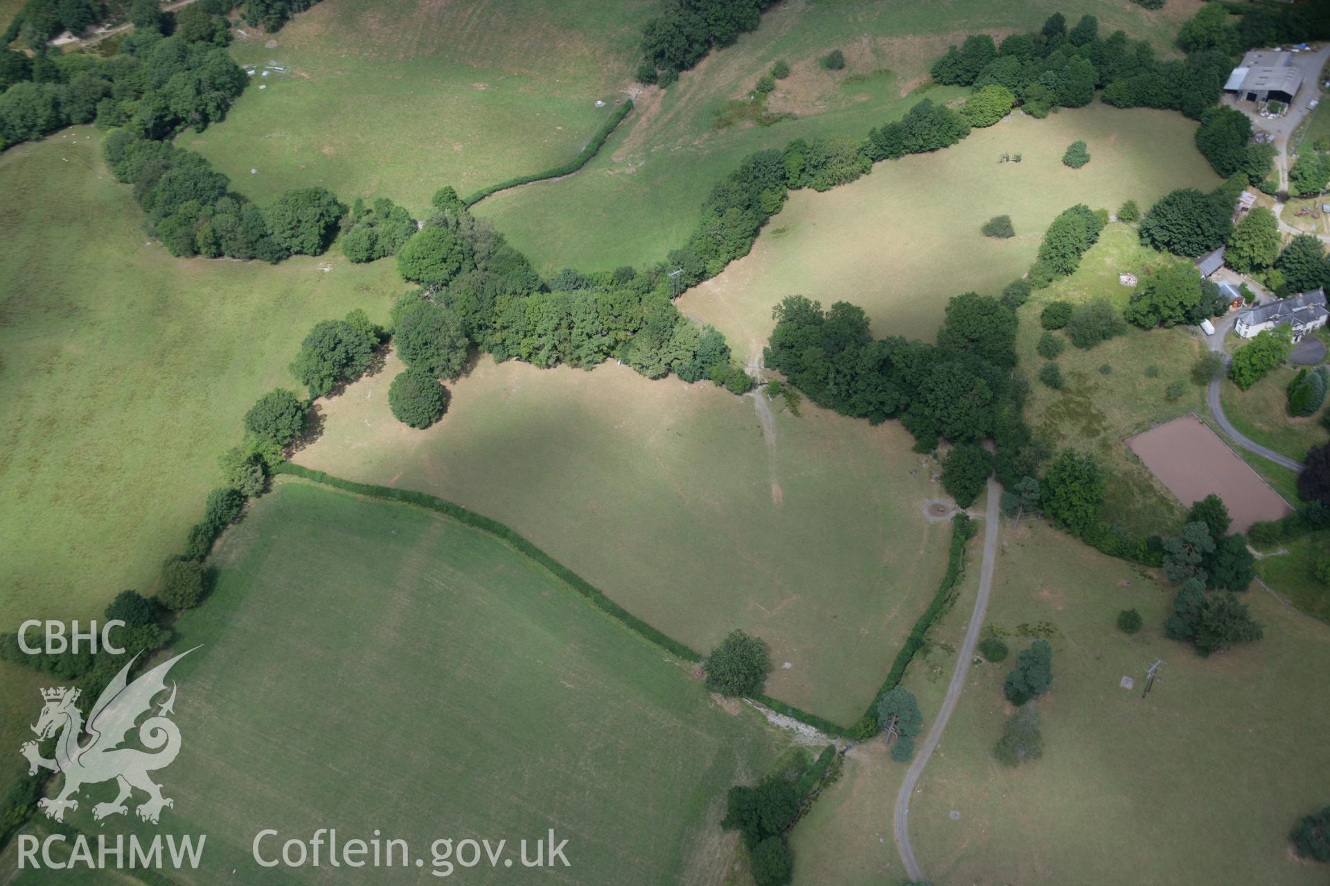 RCAHMW colour oblique aerial photograph of Howey Hall and environs , non-archaeological view Taken on 27 July 2006 by Toby Driver.