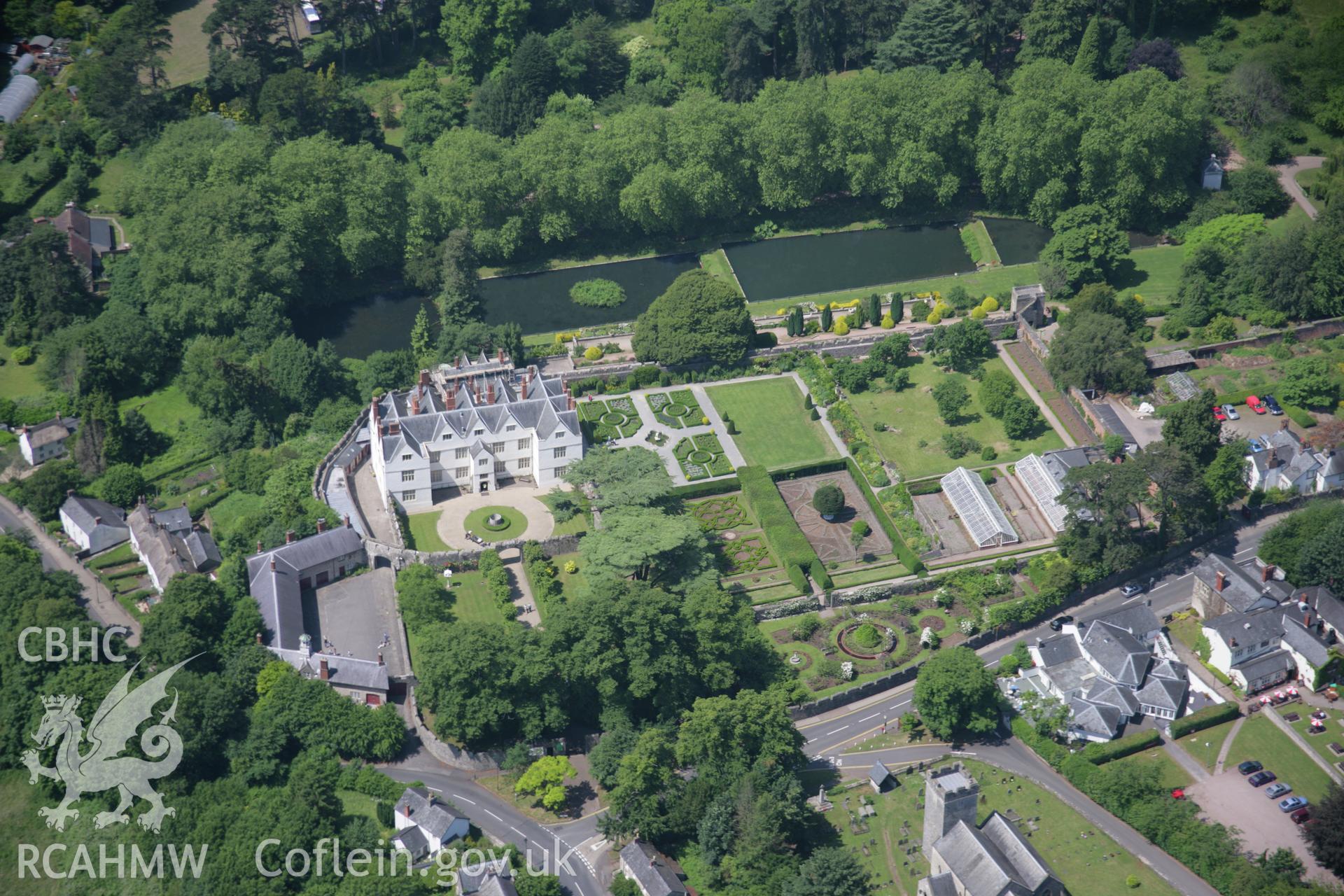 RCAHMW colour oblique photograph of St Fagan's Castle. Taken by Toby Driver on 29/06/2006.