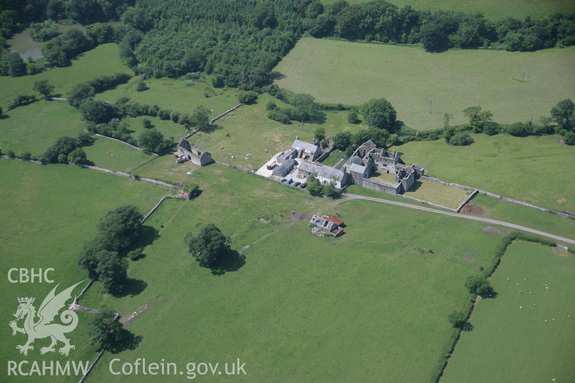 RCAHMW colour oblique photograph of Old Beaupre. Taken by Toby Driver on 29/06/2006.