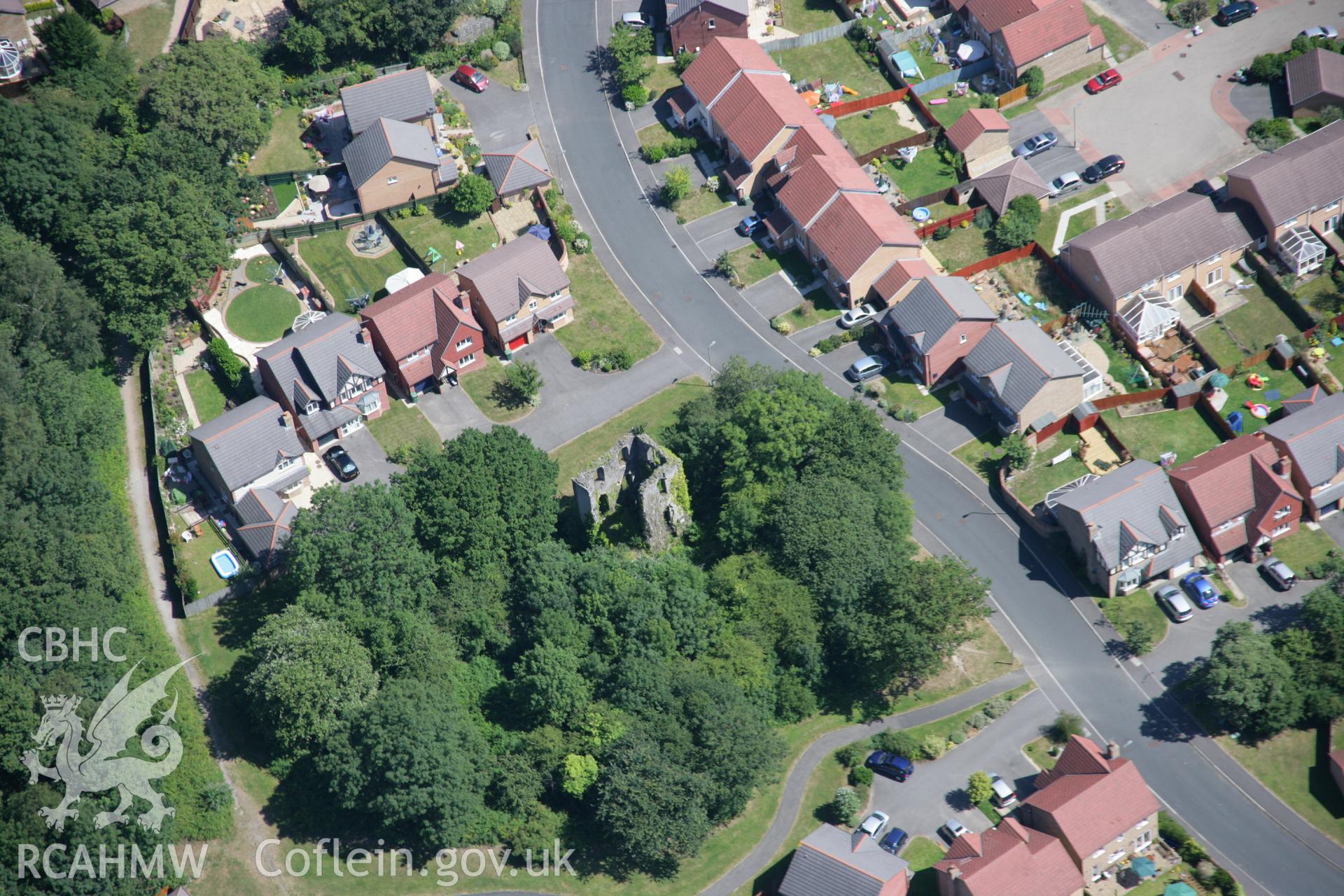 RCAHMW colour oblique aerial photograph of Bryngwyn Colliery, Bedwas. Taken on 24 July 2006 by Toby Driver.