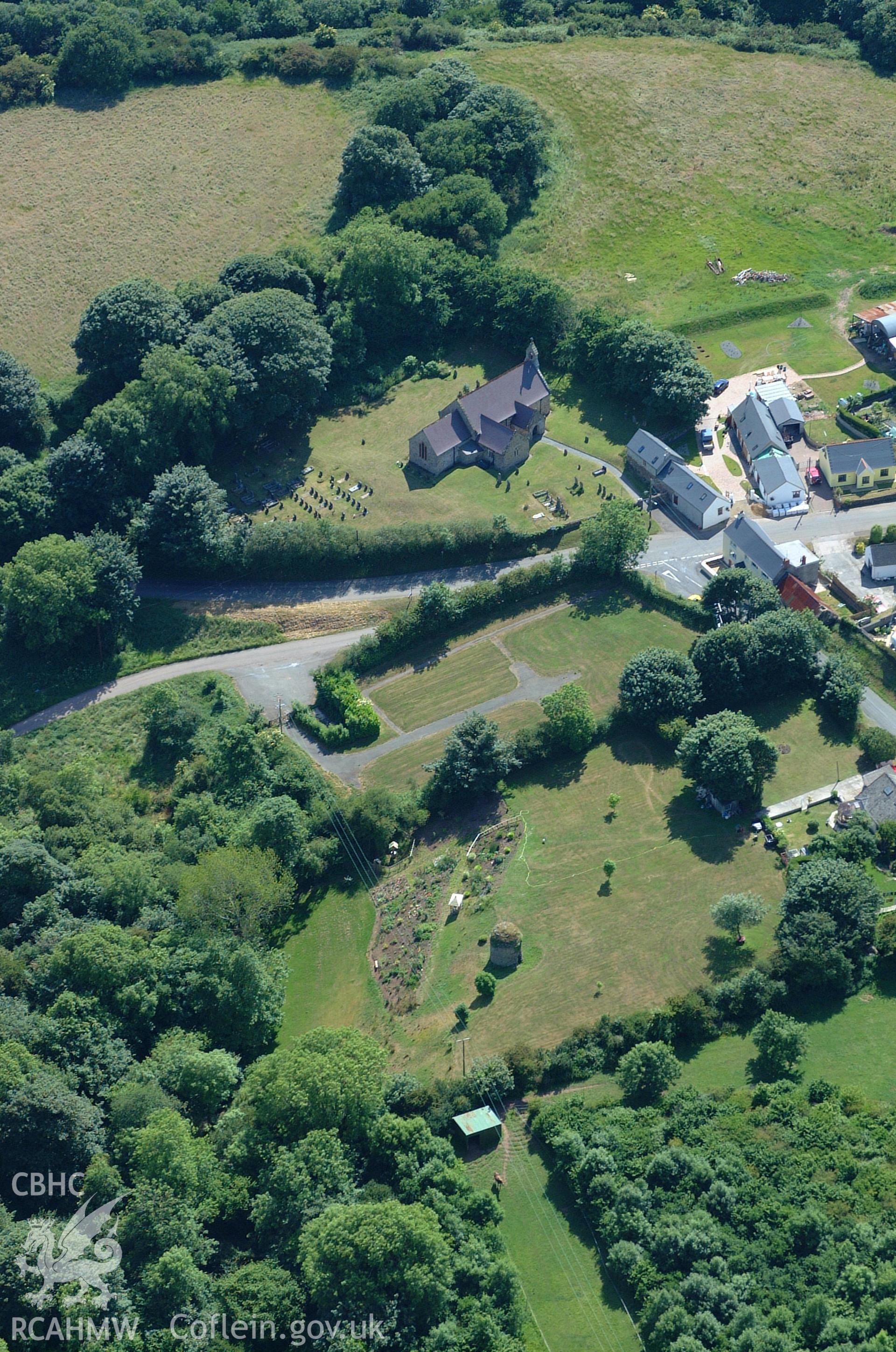 RCAHMW colour oblique aerial photograph of Rosemarket Rath. Taken on 15 June 2004 by Toby Driver