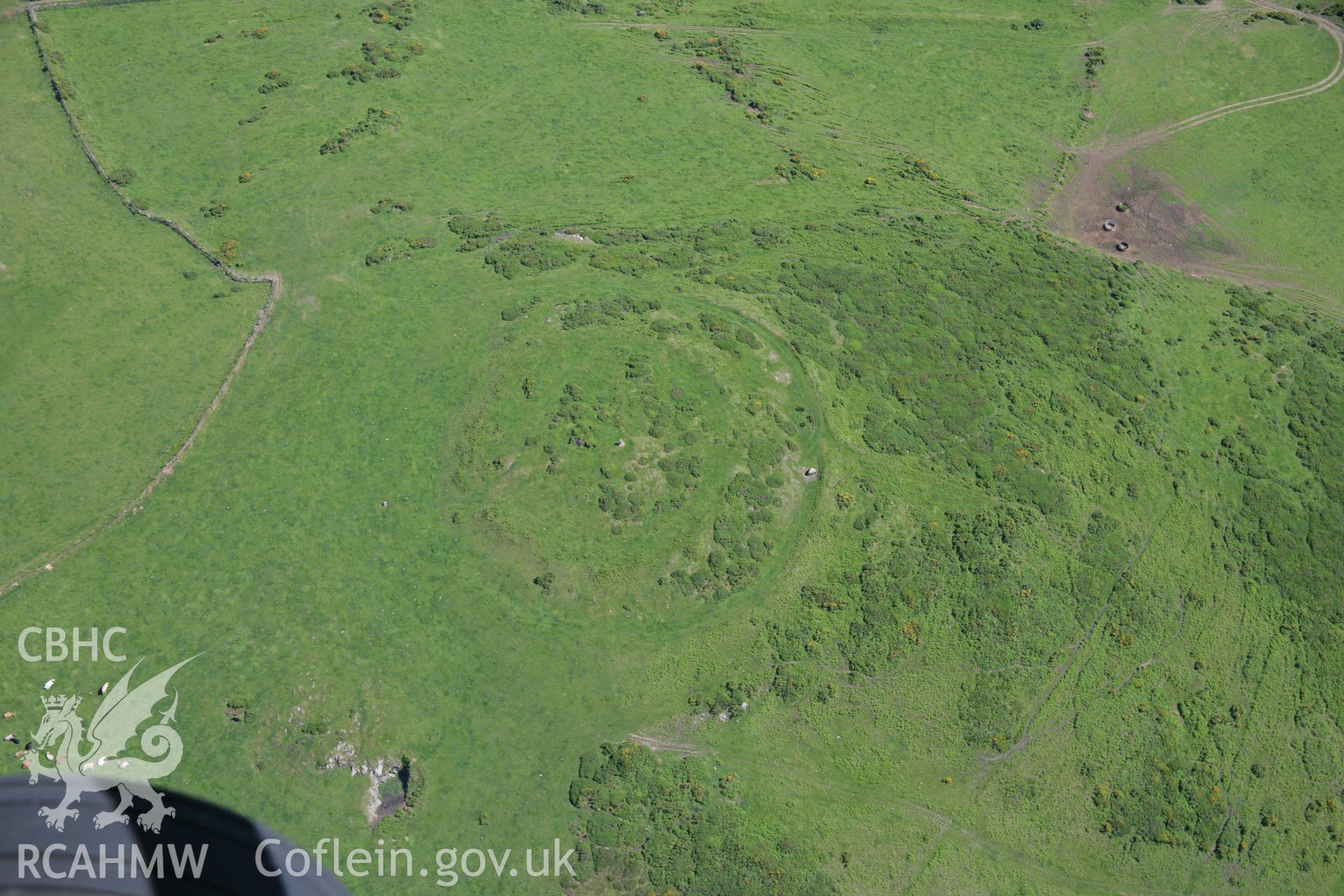 RCAHMW colour oblique aerial photograph of Castell Odo. Taken on 14 June 2006 by Toby Driver.