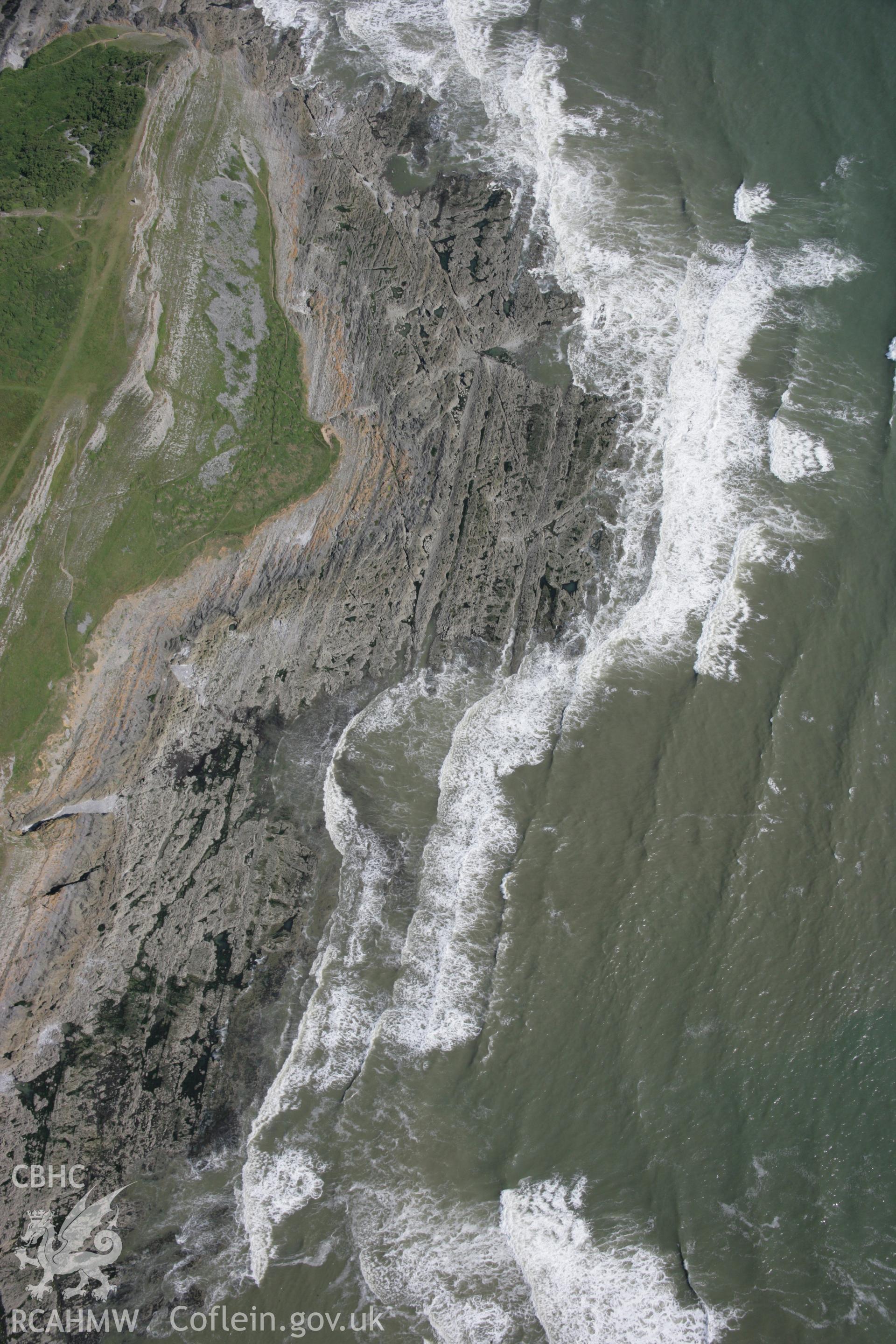 RCAHMW colour oblique aerial photograph of Culver Hole Dovecote. Taken on 11 July 2006 by Toby Driver.