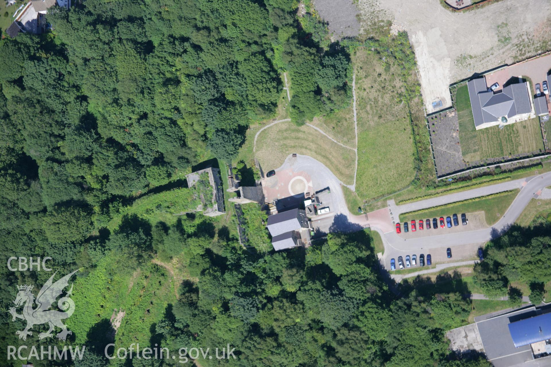 RCAHMW colour oblique aerial photograph of Tondu Ironworks. Taken on 24 July 2006 by Toby Driver.