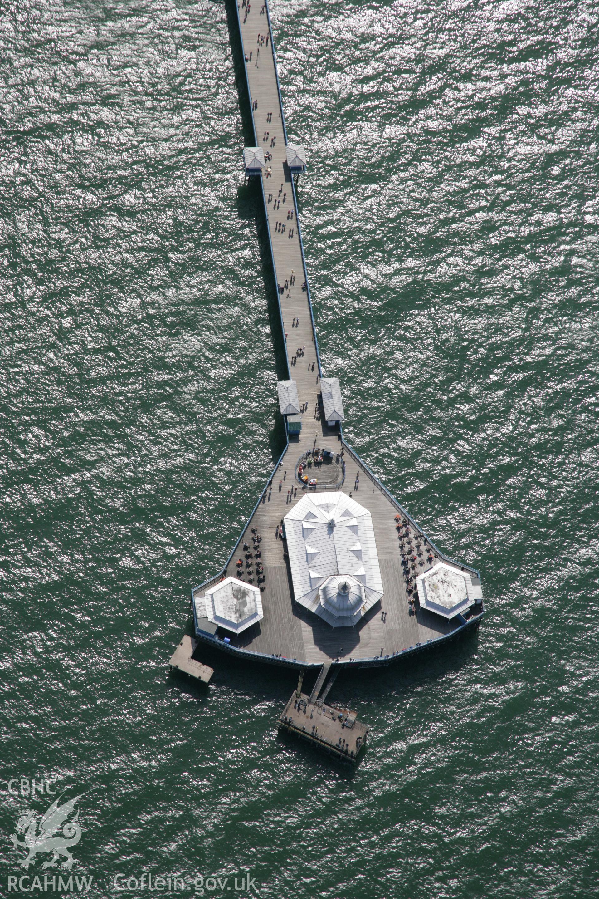 RCAHMW colour oblique aerial photograph of Llandudno Pier. Taken on 14 August 2006 by Toby Driver.