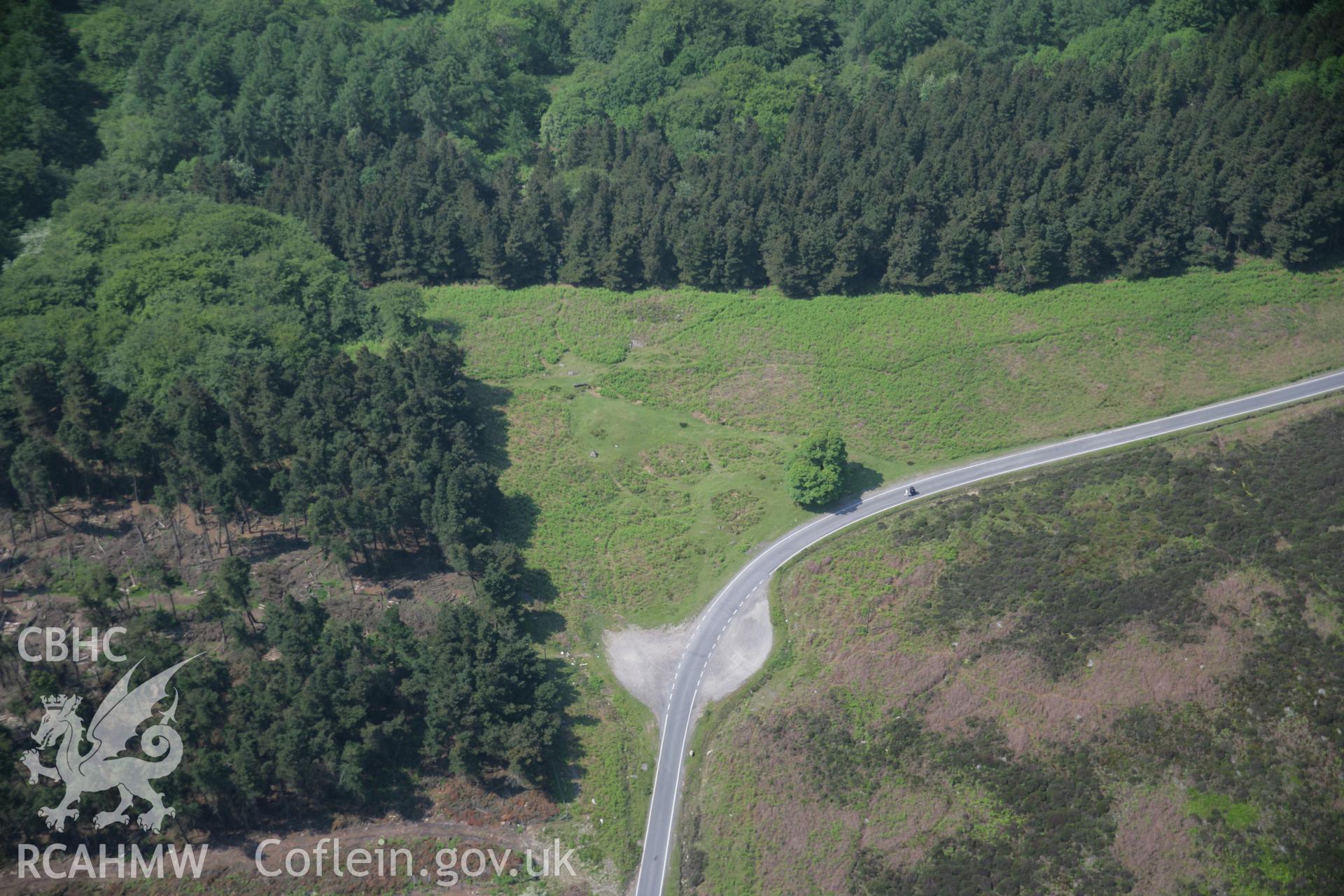 RCAHMW colour oblique aerial photograph of Capel Newydd, Blaenafon from the north-east. Taken on 09 June 2006 by Toby Driver.