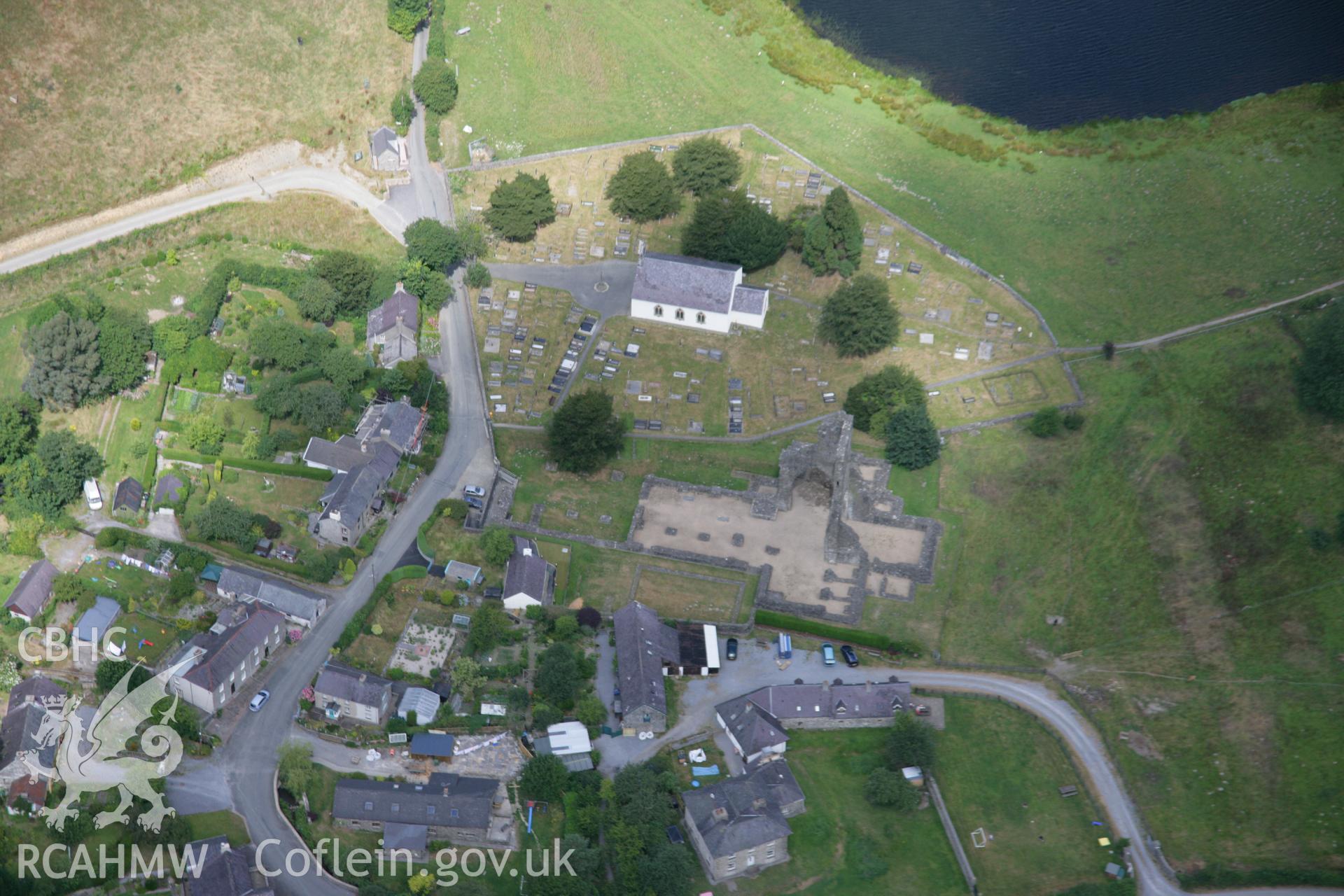 RCAHMW colour oblique aerial photograph of Talley Abbey. Taken on 27 July 2006 by Toby Driver.