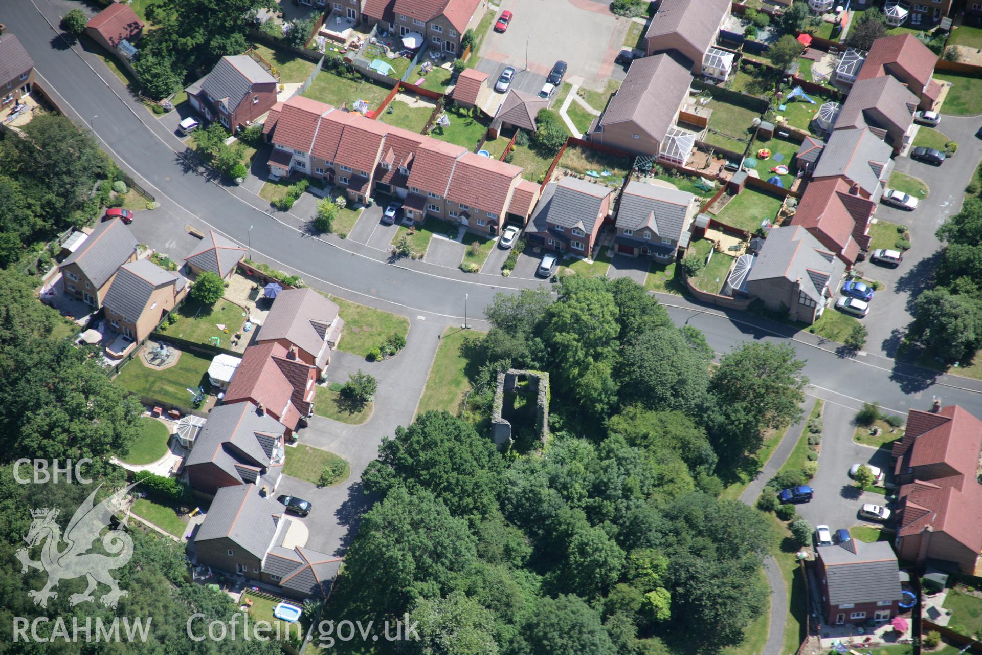 RCAHMW colour oblique aerial photograph of Bryngwyn Colliery, Bedwas. Taken on 24 July 2006 by Toby Driver.