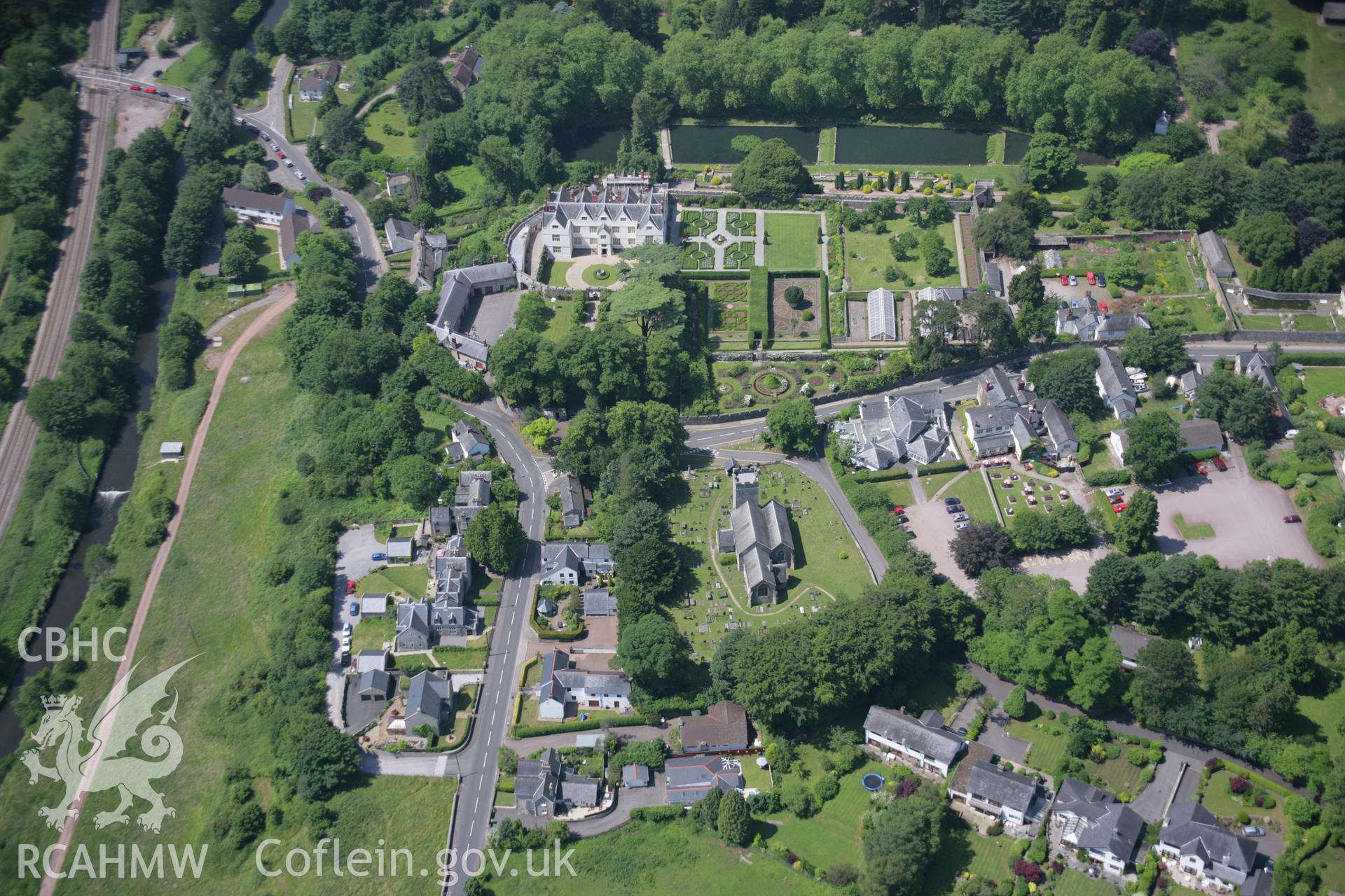 RCAHMW colour oblique photograph of St Fagan's Castle. Taken by Toby Driver on 29/06/2006.