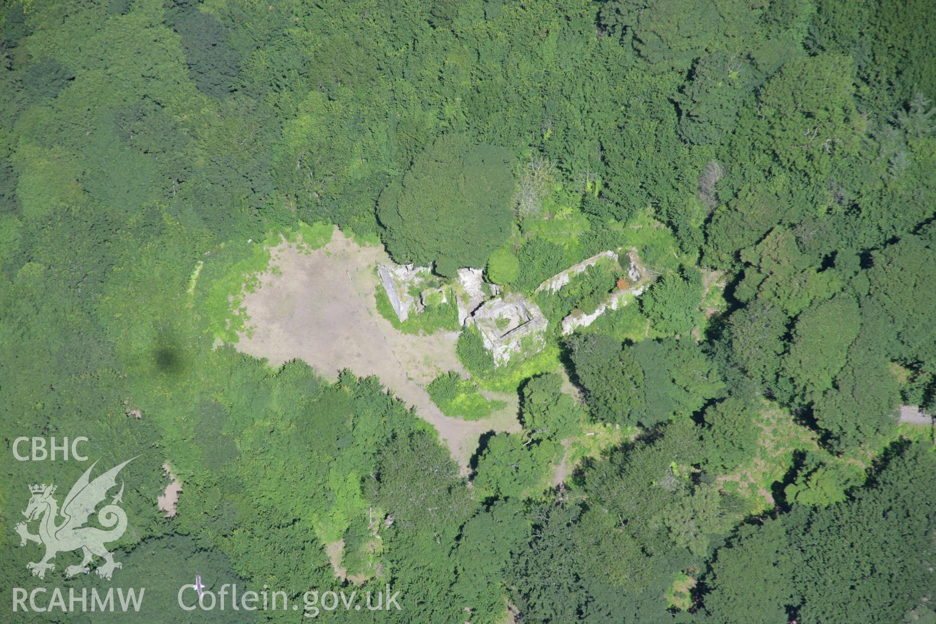 RCAHMW colour oblique aerial photograph of Candleston Castle. Taken on 24 July 2006 by Toby Driver