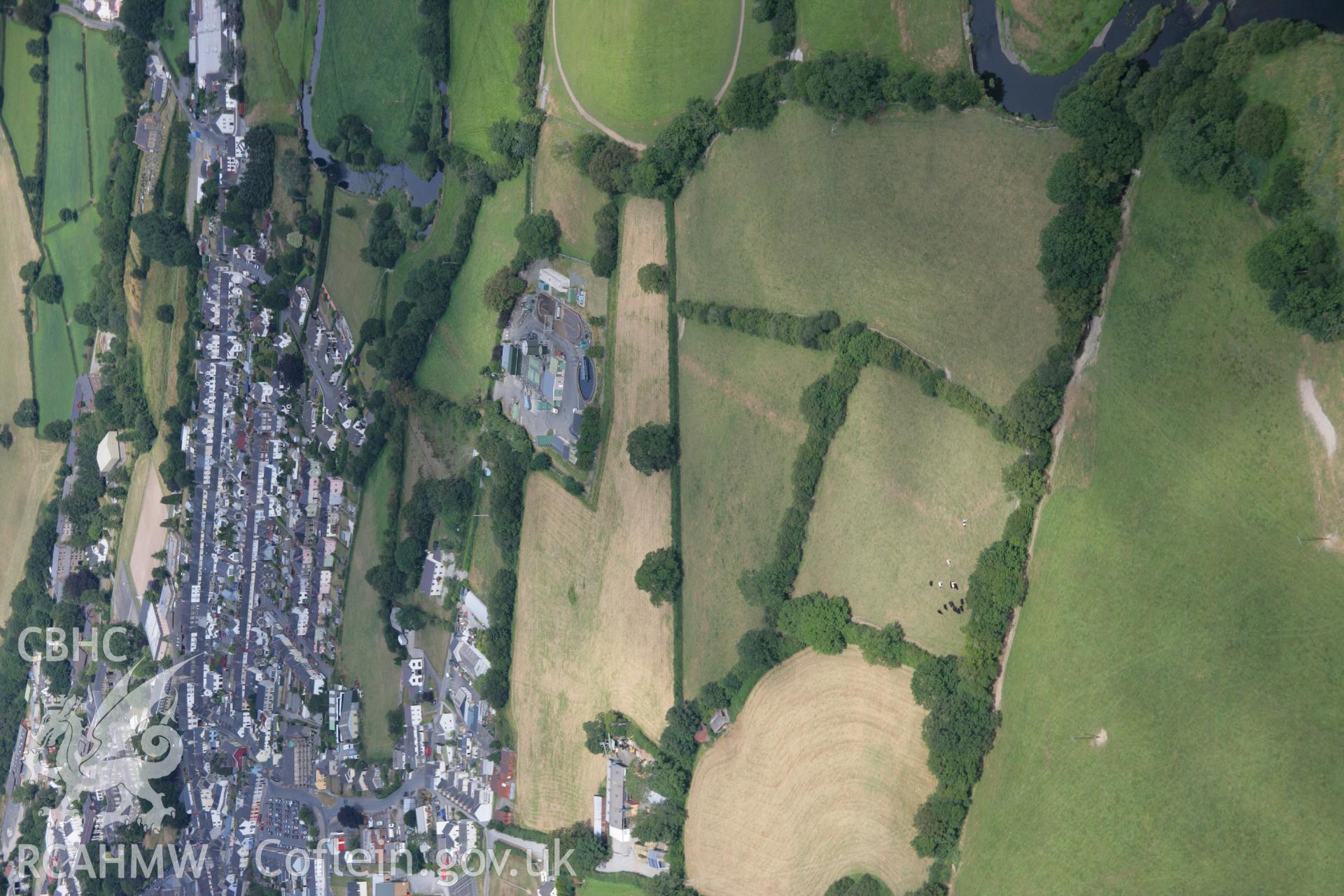 RCAHMW colour oblique aerial photograph of Lampeter Common Roman Road. Taken on 27 July 2006 by Toby Driver.