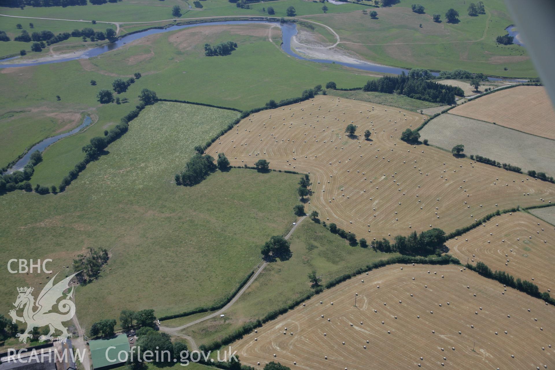 RCAHMW colour oblique aerial photograph of Llwyn-y-Brain Roman Fort. Taken on 17 July 2006 by Toby Driver.