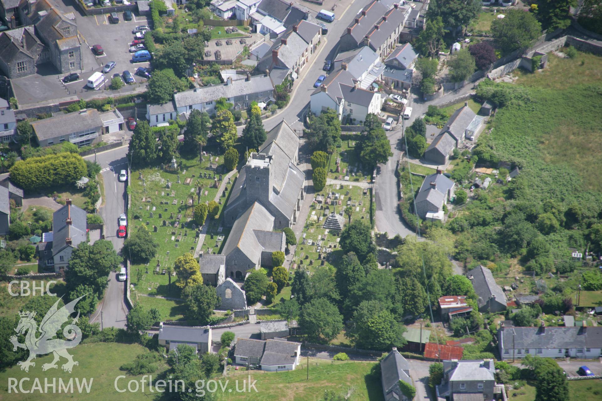 RCAHMW colour oblique photograph of Llantwit Major, The Chantry House. Taken by Toby Driver on 29/06/2006.