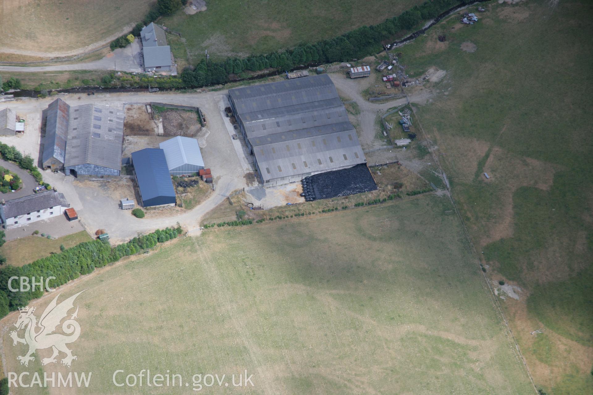 RCAHMW colour oblique aerial photograph of Haines Mill Barrow Cemetery. Taken on 27 July 2006 by Toby Driver