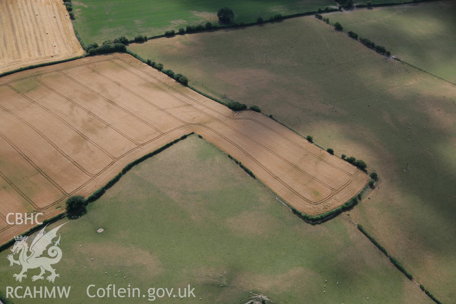 RCAHMW colour oblique aerial photograph of Womaston. Taken on 27 July 2006 by Toby Driver.