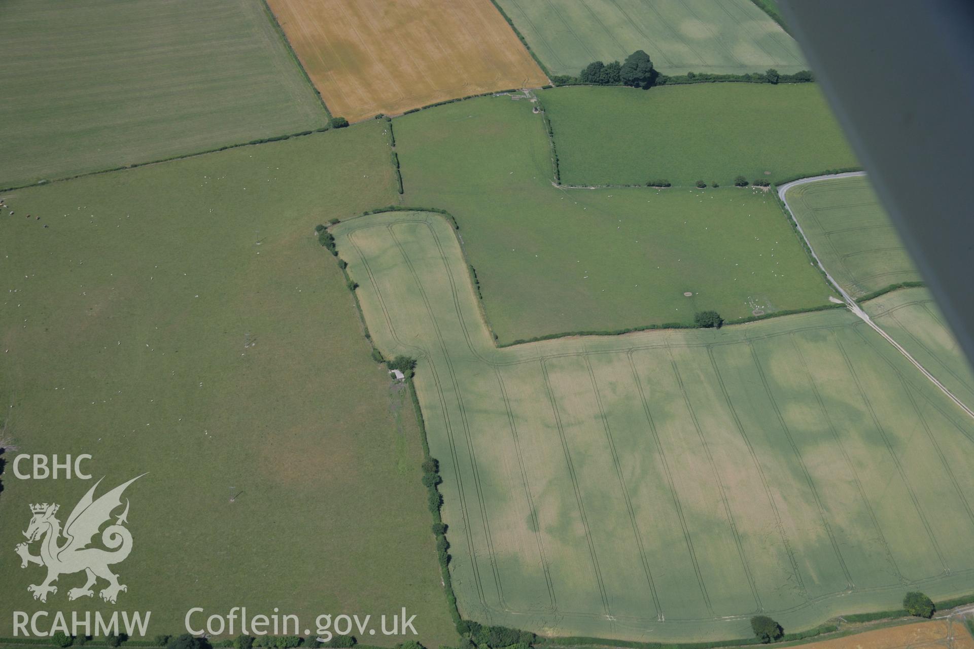 RCAHMW colour oblique aerial photograph of Womaston. Taken on 13 July 2006 by Toby Driver.