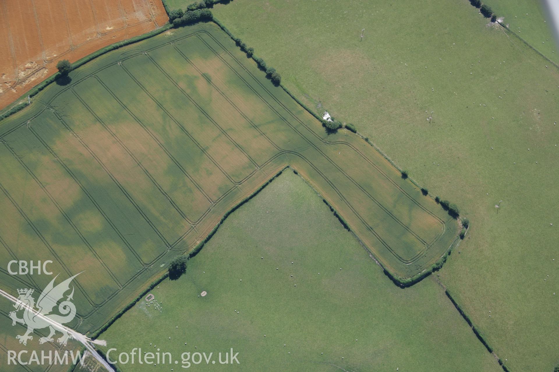 RCAHMW colour oblique aerial photograph of Womaston. Taken on 13 July 2006 by Toby Driver.