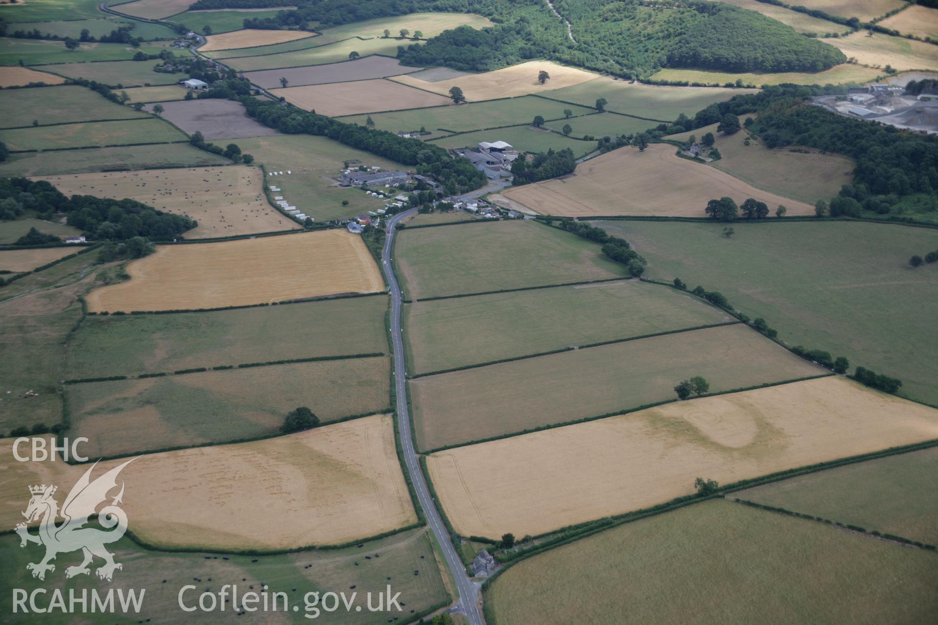 RCAHMW colour oblique aerial photograph of Walton Roman Camp II. Taken on 27 July 2006 by Toby Driver