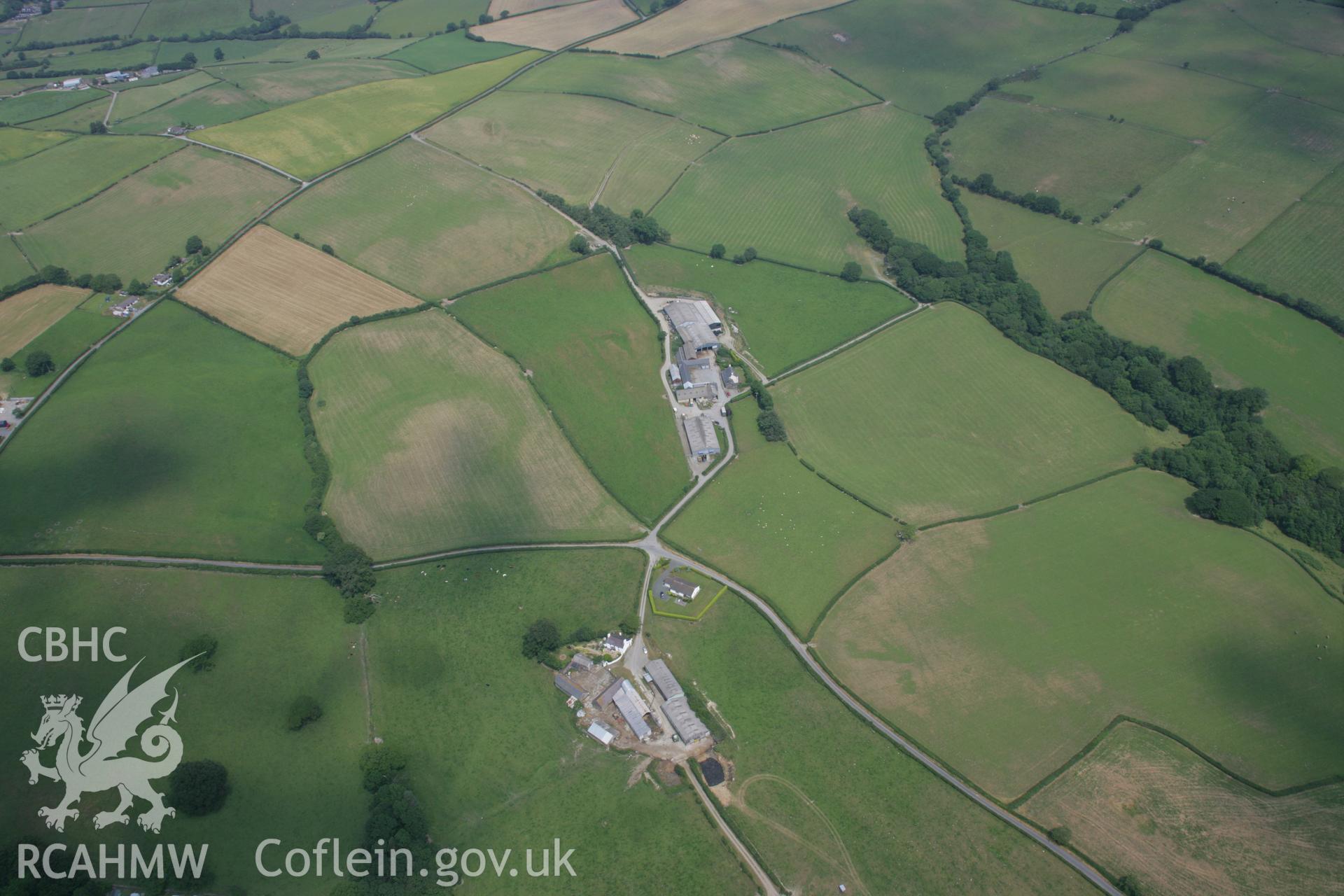 RCAHMW colour oblique aerial photograph of Brenan Roman Road Section. Taken on 04 July 2006 by Toby Driver.