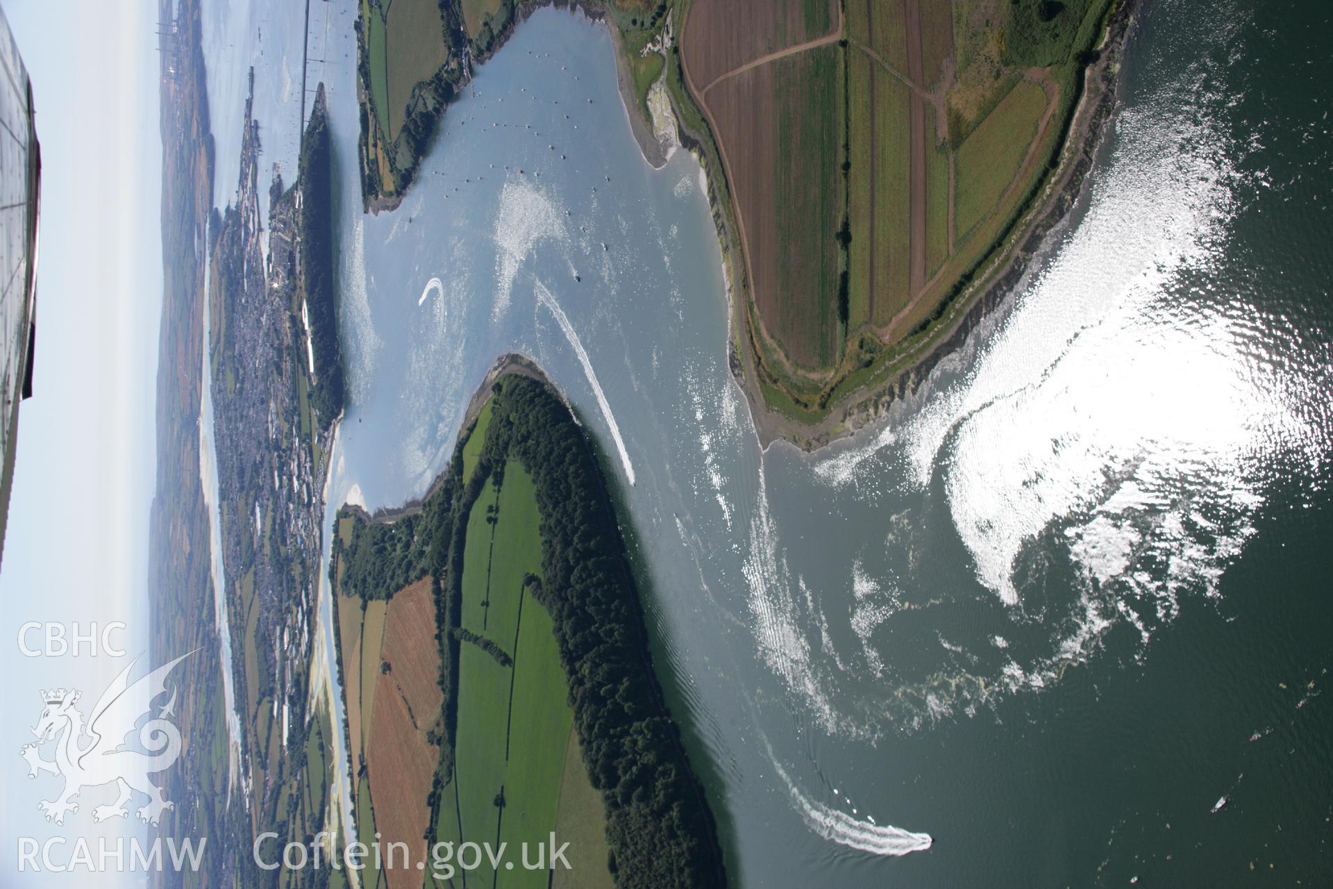 RCAHMW colour oblique aerial photograph of Cleddau Bridge from the east. Taken on 24 July 2006 by Toby Driver.