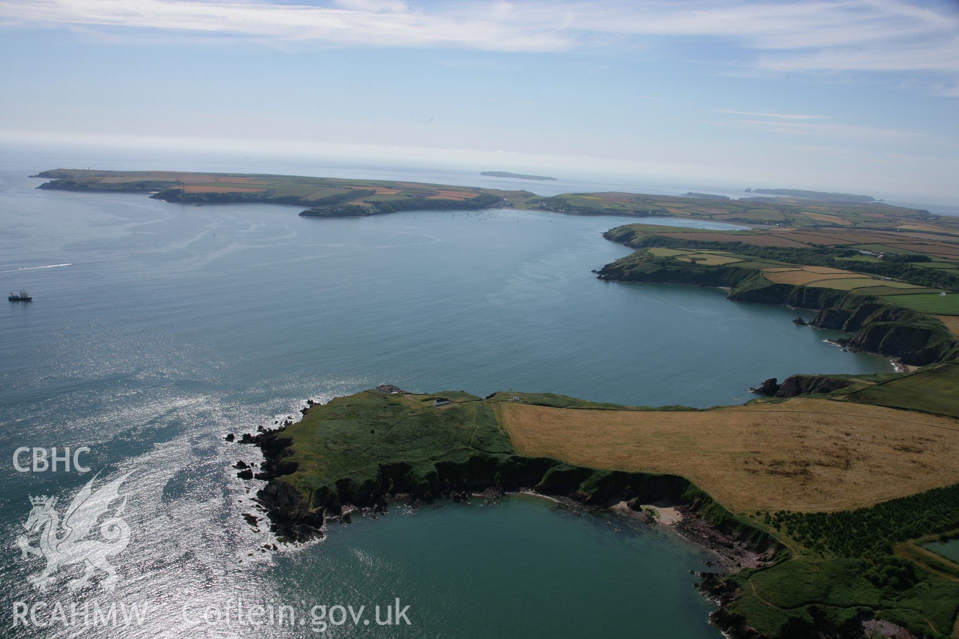 RCAHMW colour oblique aerial photograph of Great Castle Head. Taken on 24 July 2006 by Toby Driver.