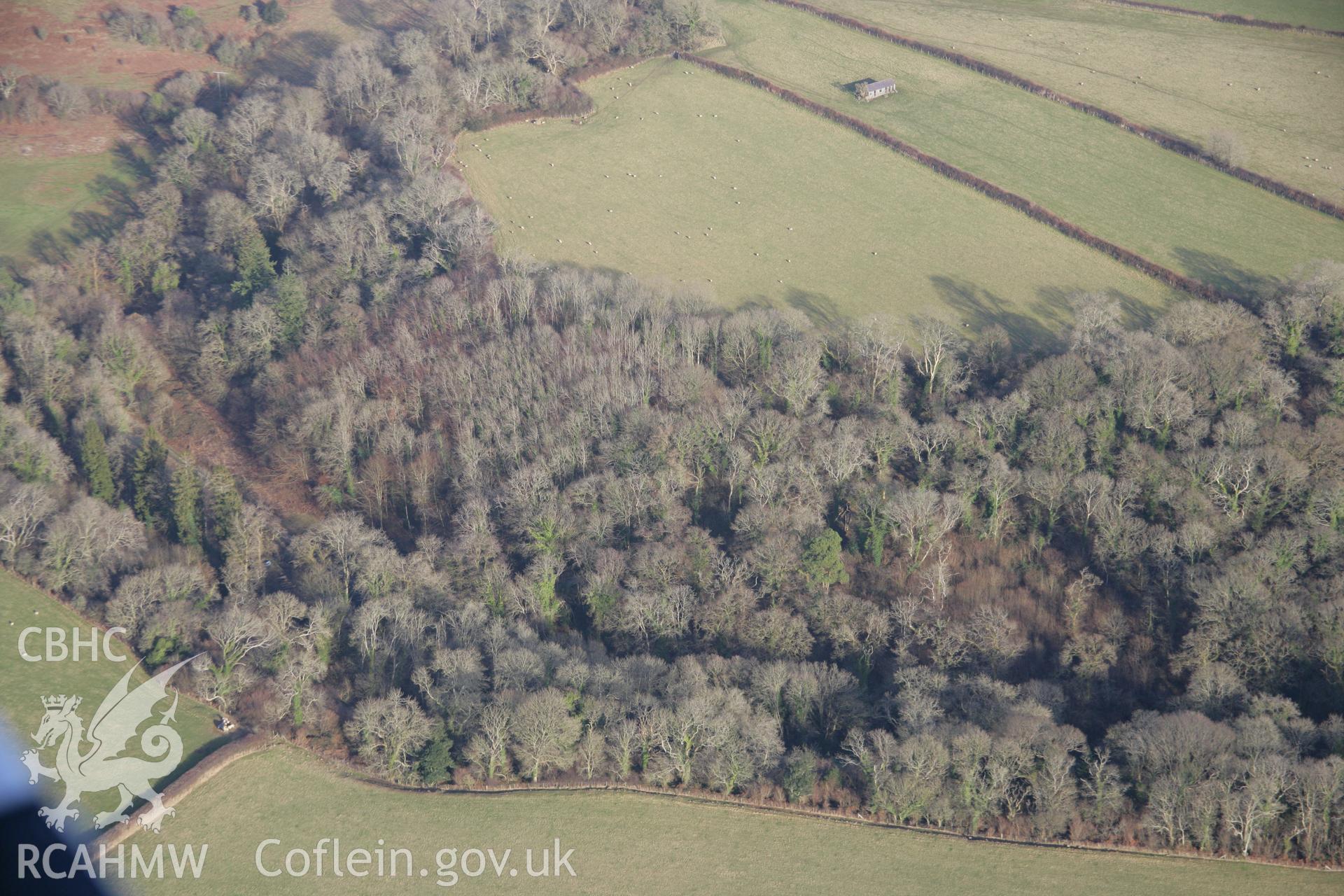 RCAHMW colour oblique aerial photograph of Tooth Cave from the west. Taken on 26 January 2006 by Toby Driver.