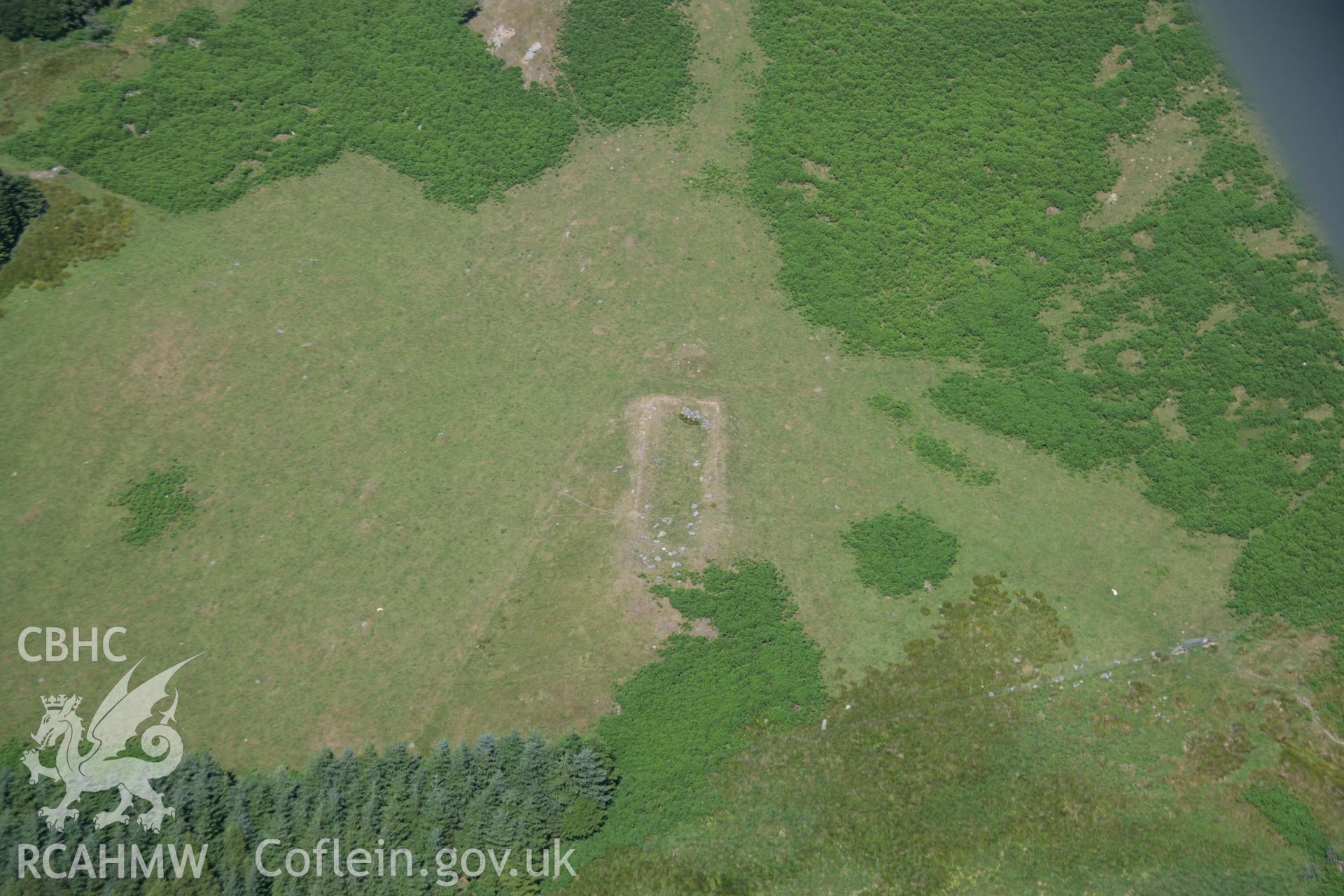 RCAHMW colour oblique aerial photograph of a sheepcote at Troed y Rhiw. Taken on 17 July 2006 by Toby Driver