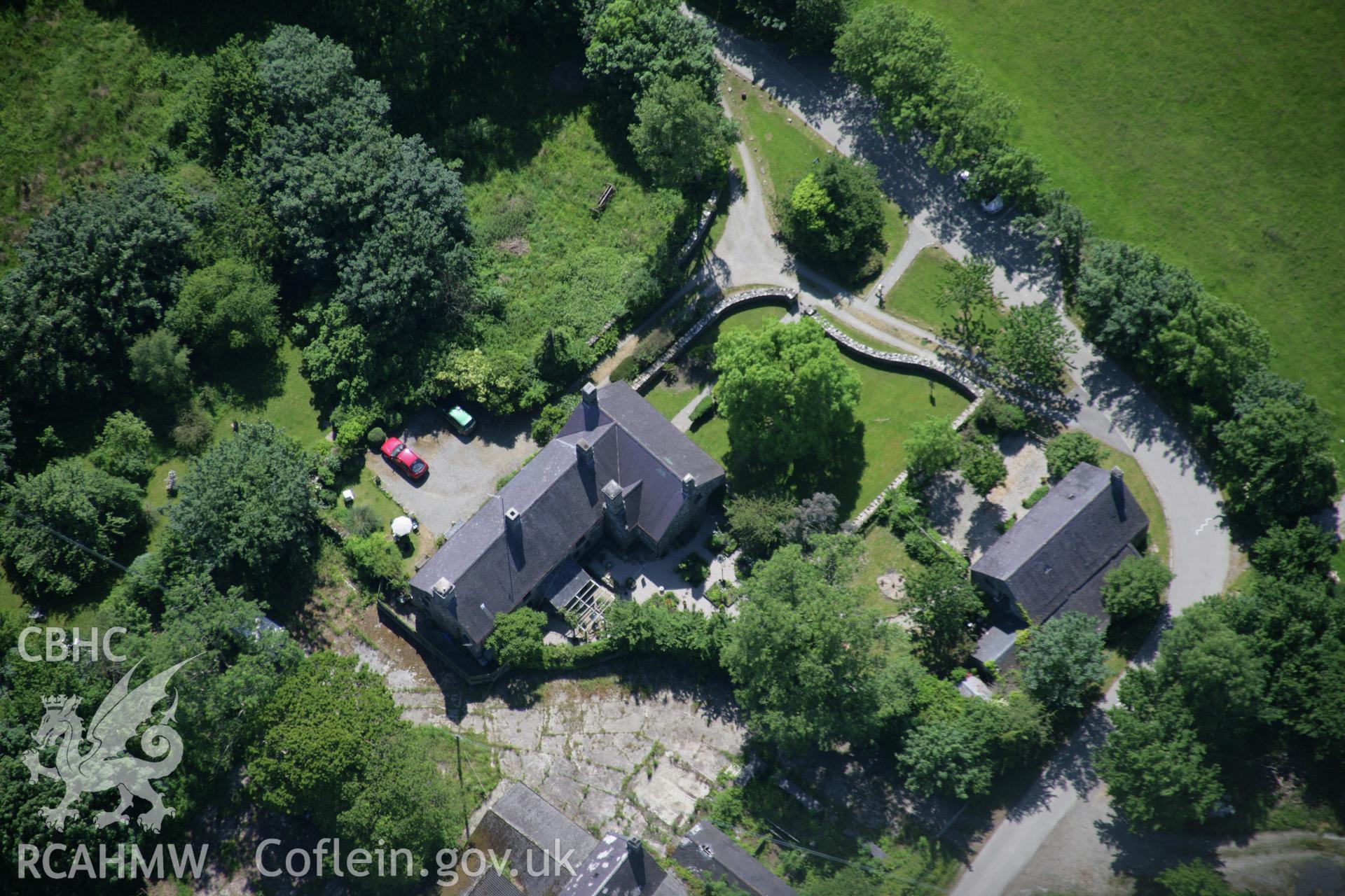 RCAHMW colour oblique aerial photograph of Penarth Fawr, Chwilog, viewed from the north-east. Taken on 14 June 2006 by Toby Driver.