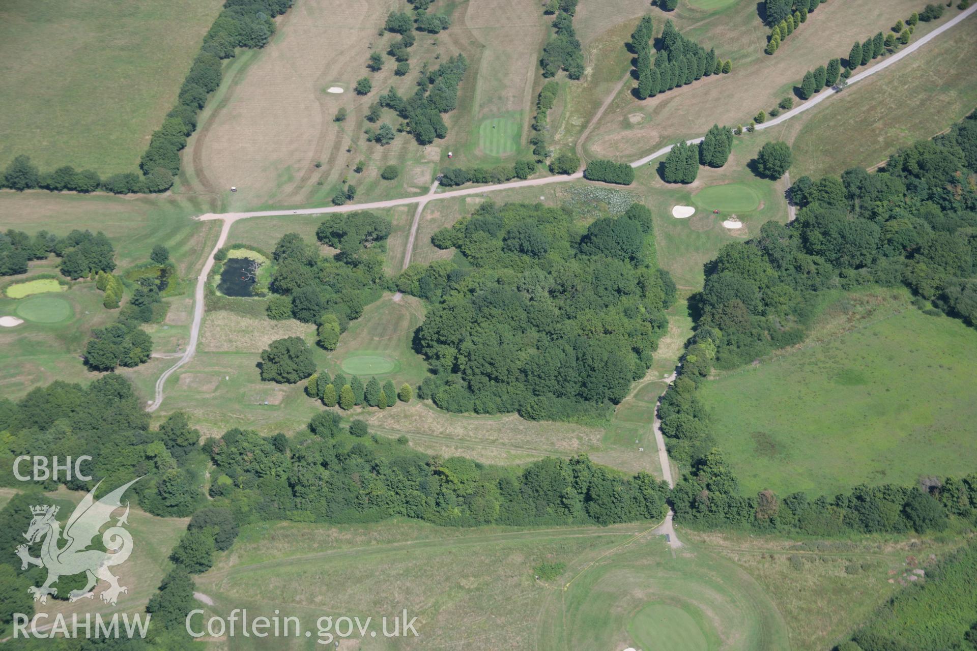 RCAHMW colour oblique aerial photograph of Uchelolau Church. Taken on 24 July 2006 by Toby Driver.