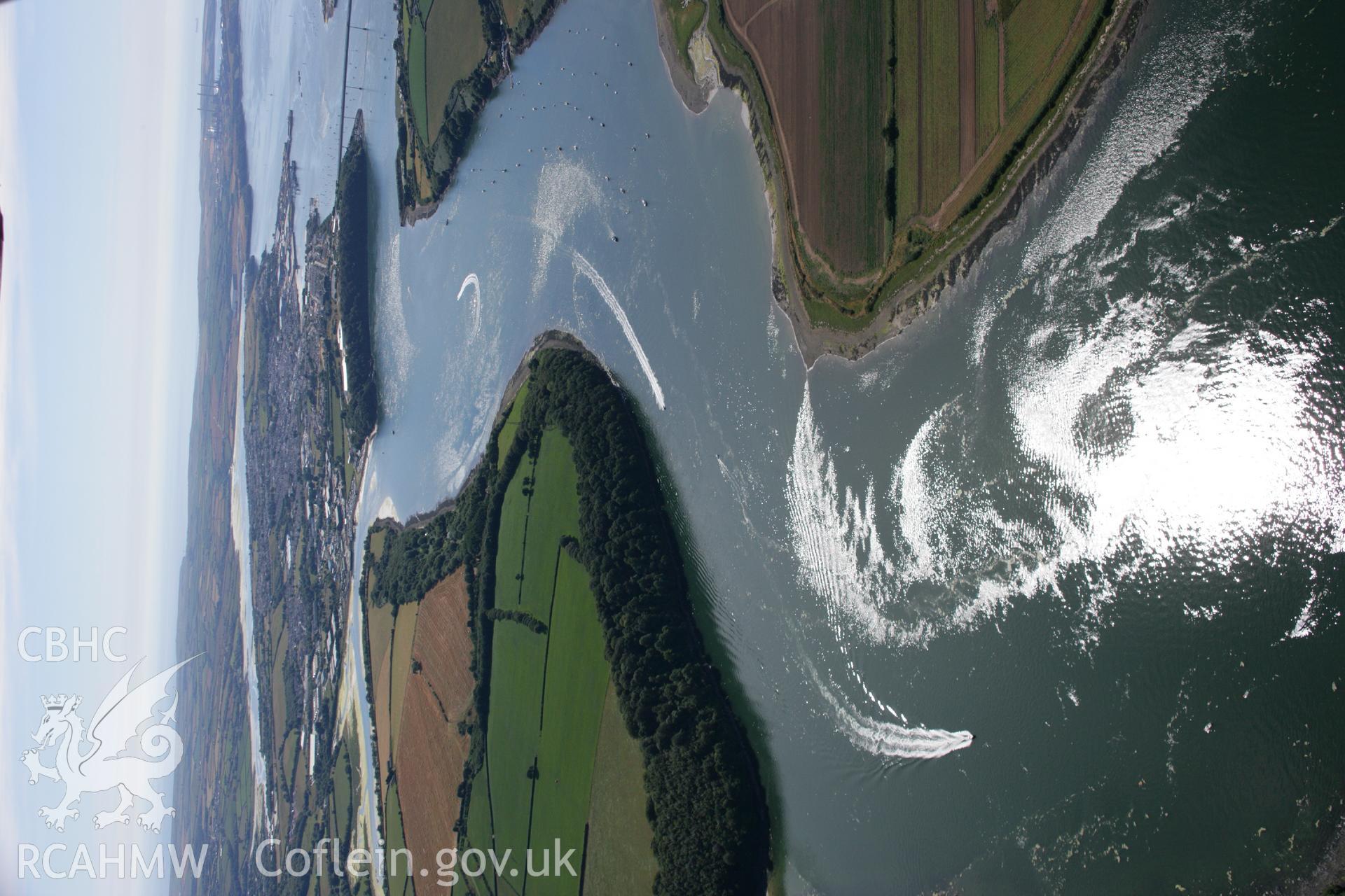 RCAHMW colour oblique aerial photograph of Cleddau Bridge from the east. Taken on 24 July 2006 by Toby Driver.